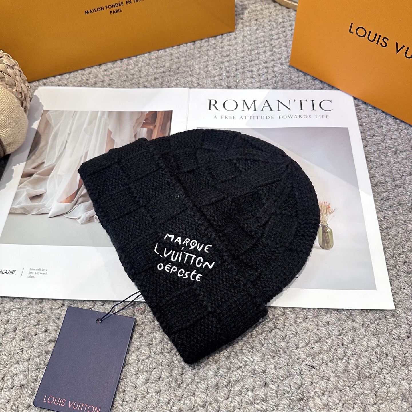 Lv路易威登专柜货，针织毛线帽，男女同款 正品开模