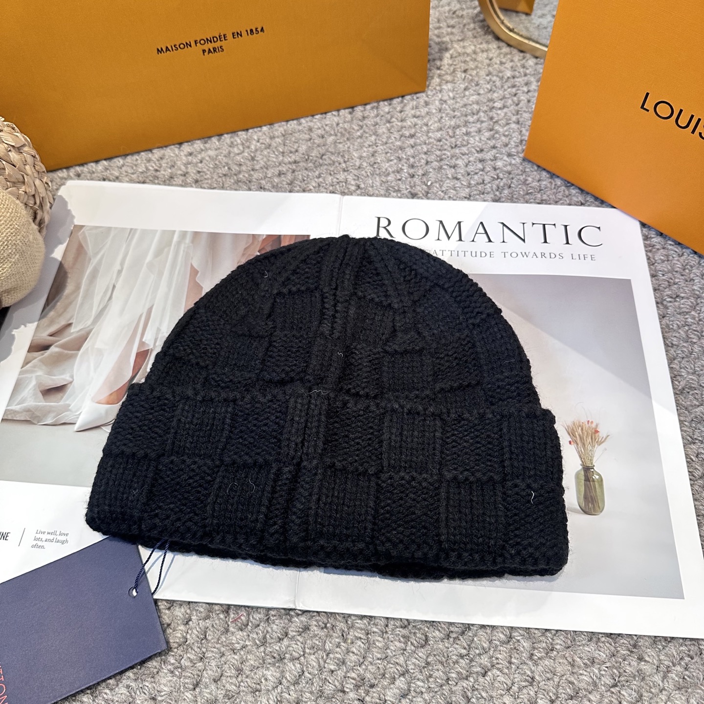 Lv路易威登专柜货，针织毛线帽，男女同款 正品开模
