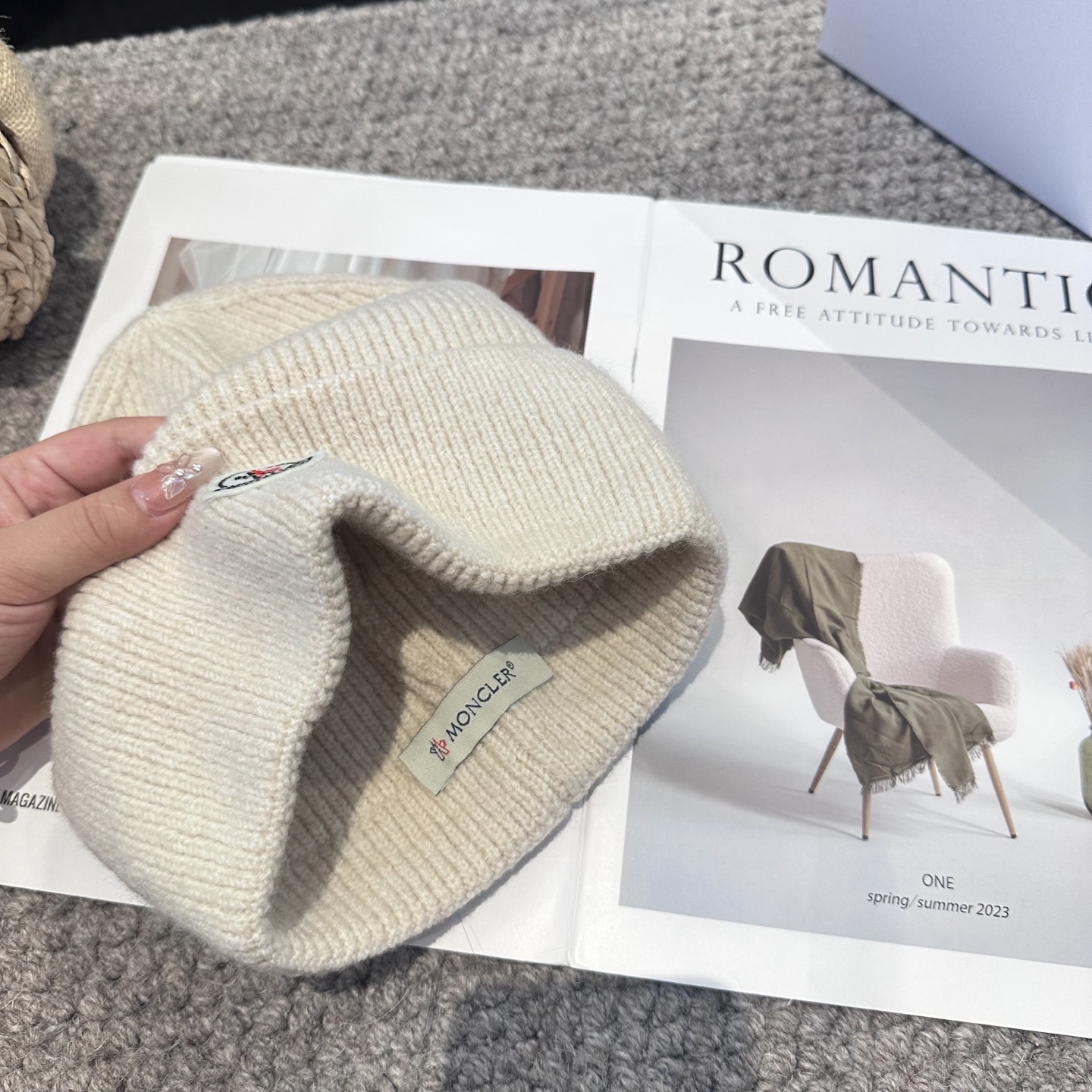 蒙口秋冬新款毛线帽，针织帽简单百搭款