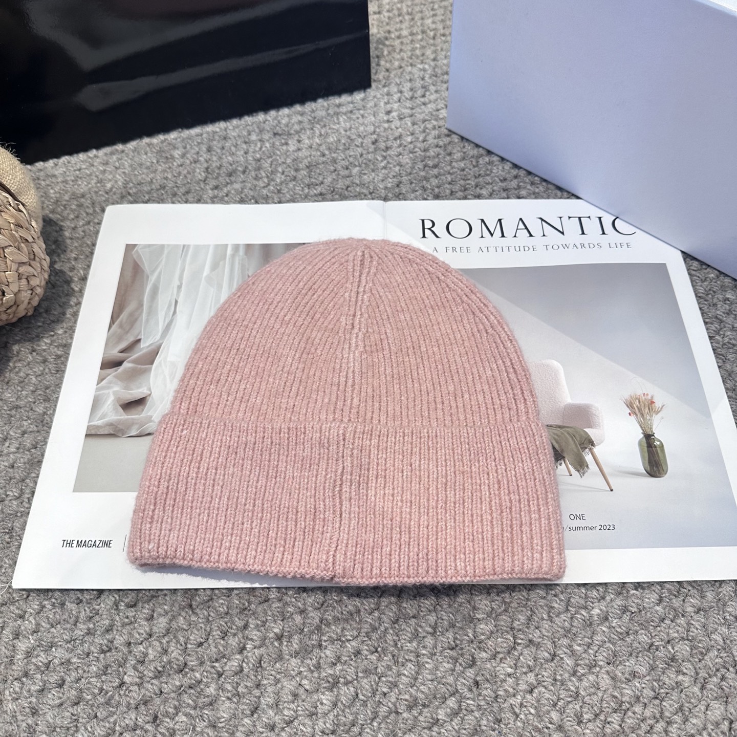 蒙口秋冬新款毛线帽，针织帽简单百搭款