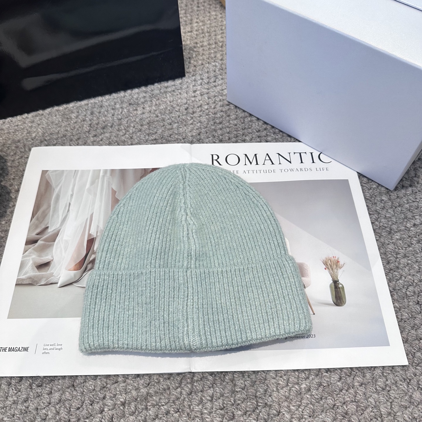 蒙口秋冬新款毛线帽，针织帽简单百搭款