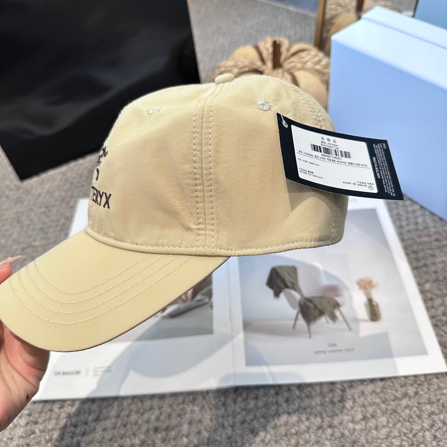   ARCTERYX SMALL BIRD HAT 始祖鸟刺绣标弯檐棒球帽轻量帽子防晒帽遮阳帽情侣款SM