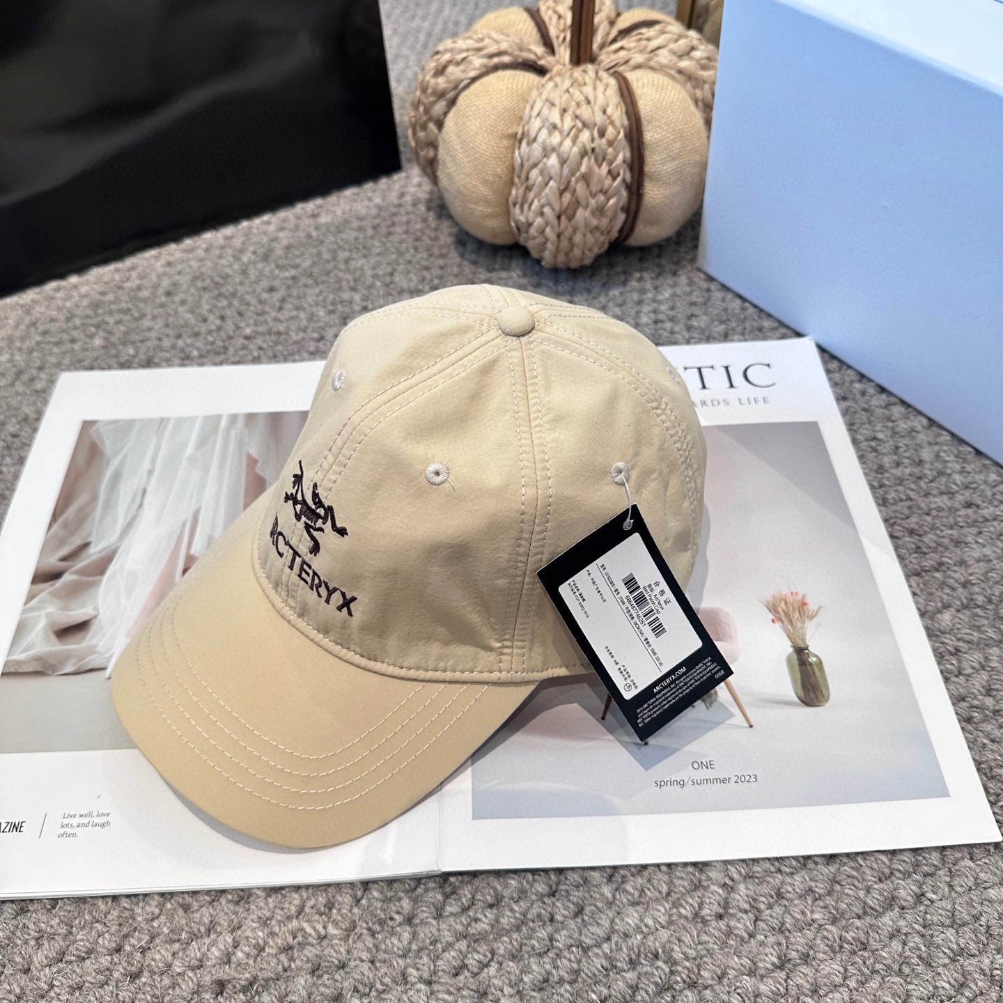   ARCTERYX SMALL BIRD HAT 始祖鸟刺绣标弯檐棒球帽轻量帽子防晒帽遮阳帽情侣款SM