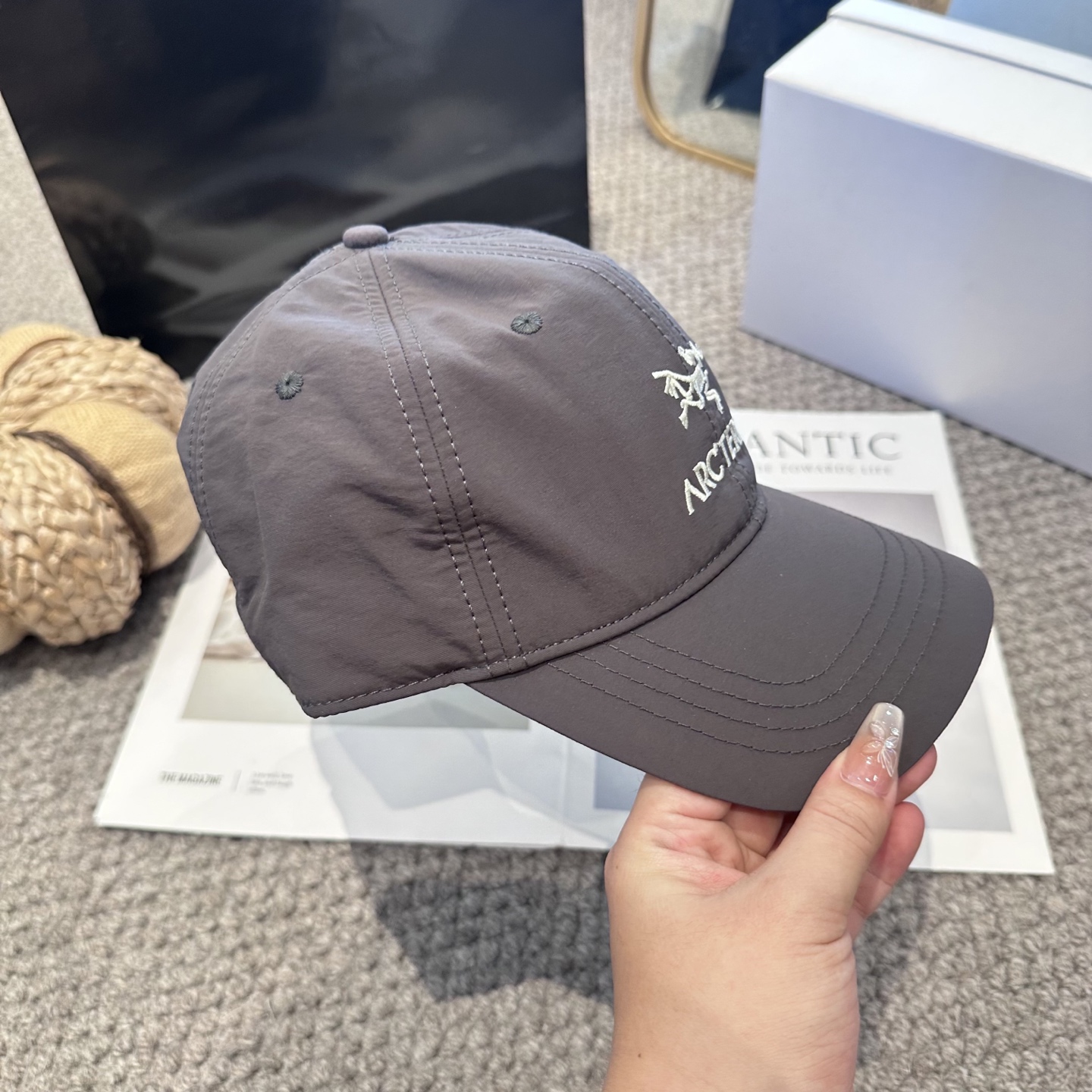   ARCTERYX SMALL BIRD HAT 始祖鸟刺绣标弯檐棒球帽轻量帽子防晒帽遮阳帽情侣款SM