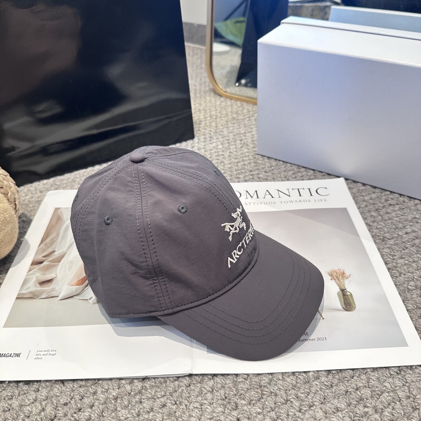   ARCTERYX SMALL BIRD HAT 始祖鸟刺绣标弯檐棒球帽轻量帽子防晒帽遮阳帽情侣款SM