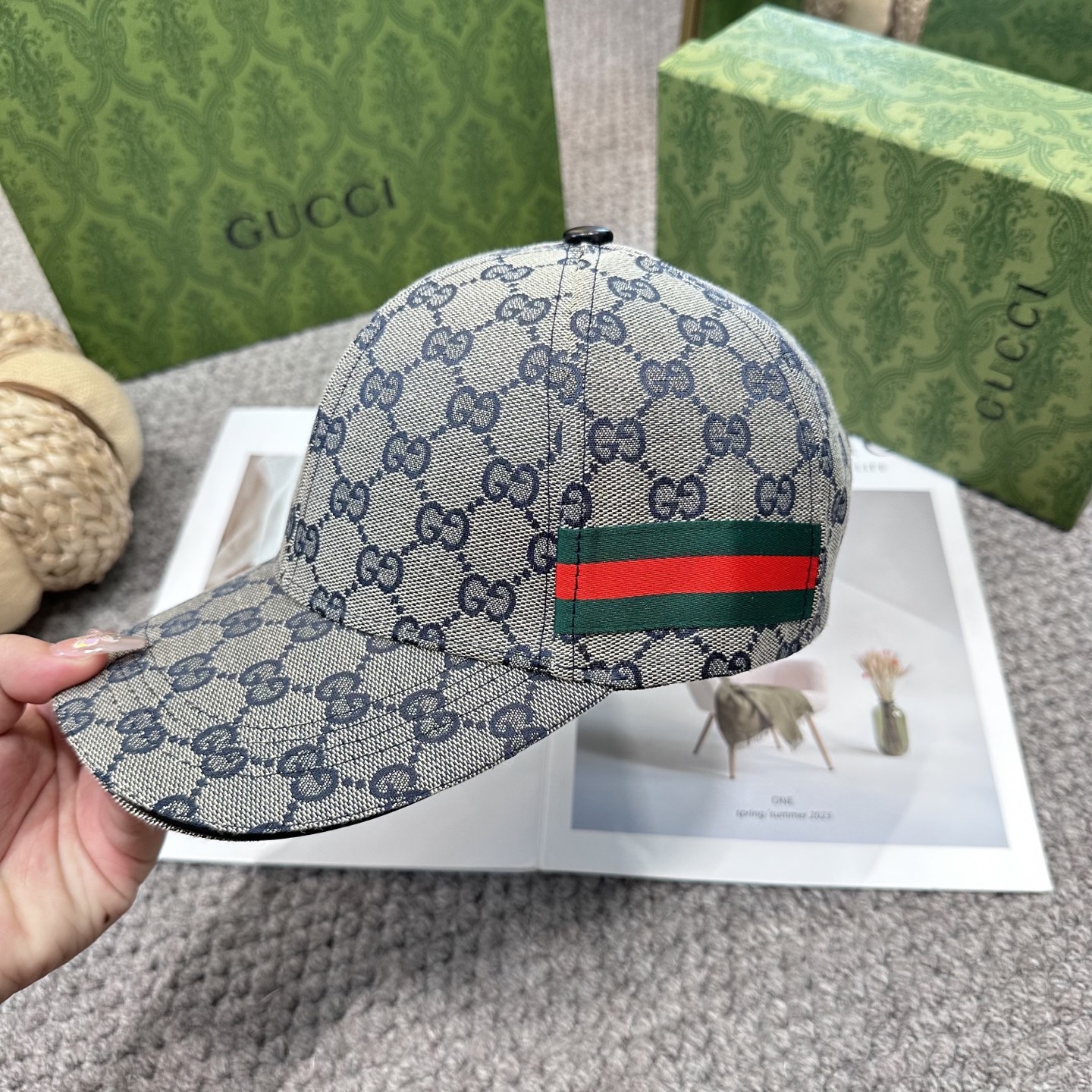 GUCCI古奇棒球帽 2025新款 工艺非常精美 高档大气上档次！低调奢华，方便携带！