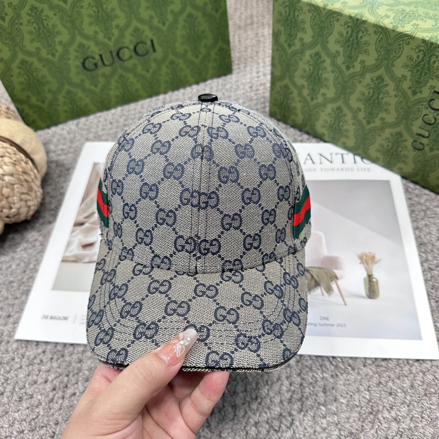 GUCCI古奇棒球帽 2025新款 工艺非常精美 高档大气上档次！低调奢华，方便携带！