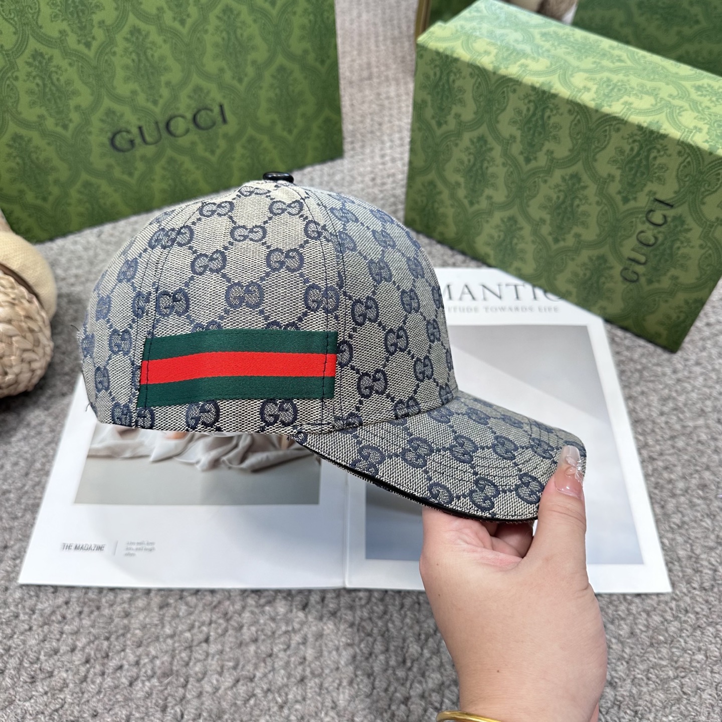 GUCCI古奇棒球帽 2025新款 工艺非常精美 高档大气上档次！低调奢华，方便携带！