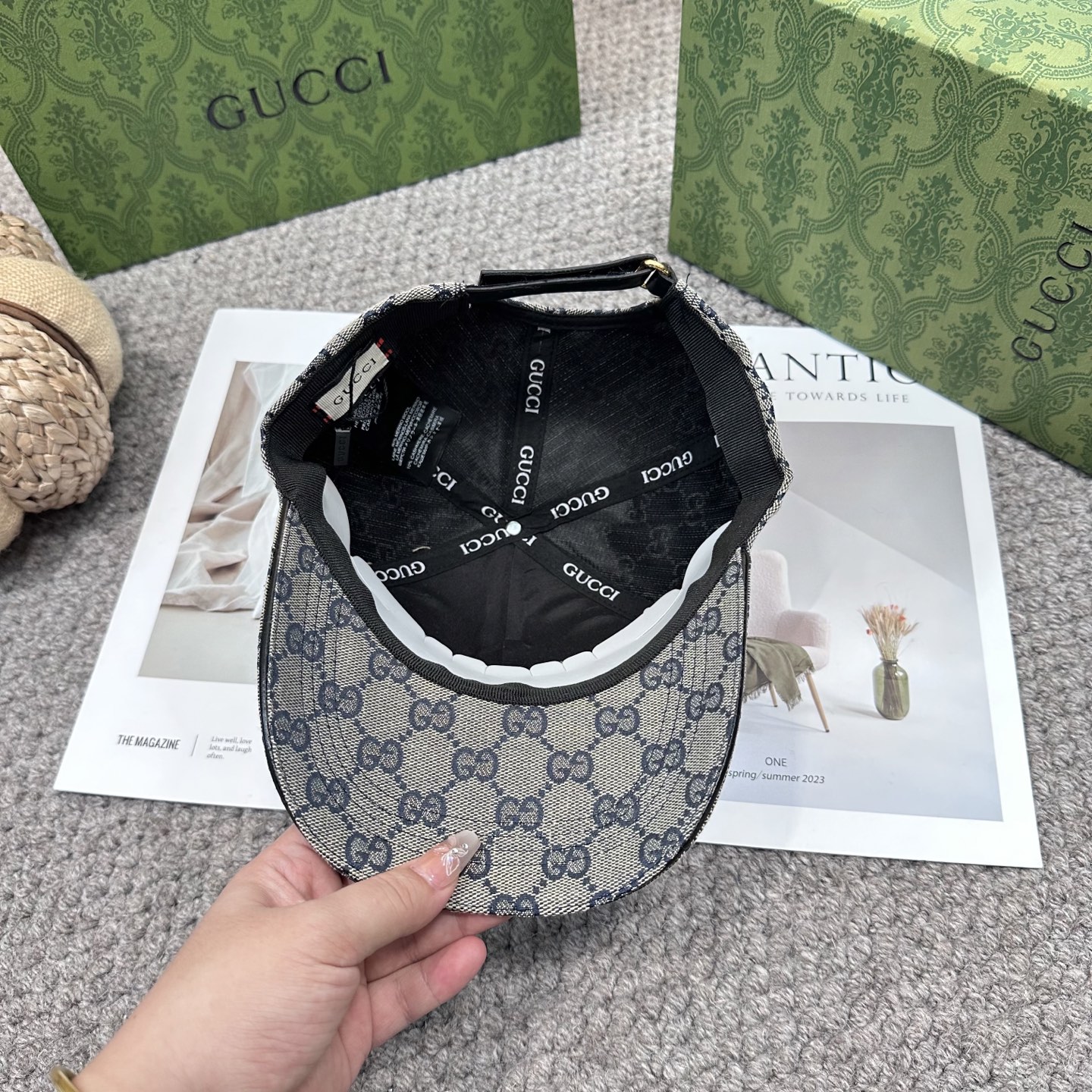 GUCCI古奇棒球帽 2025新款 工艺非常精美 高档大气上档次！低调奢华，方便携带！