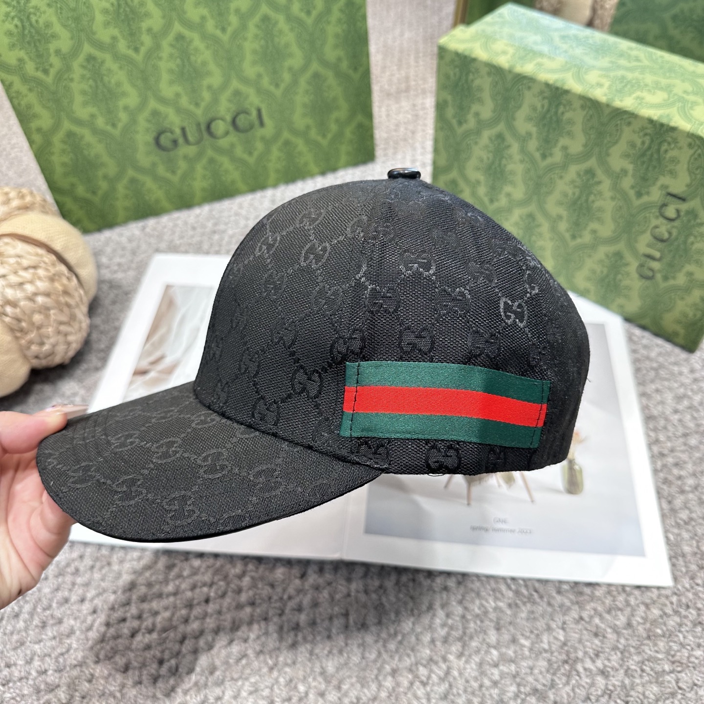 GUCCI古奇棒球帽 2025新款 工艺非常精美 高档大气上档次！低调奢华，方便携带！