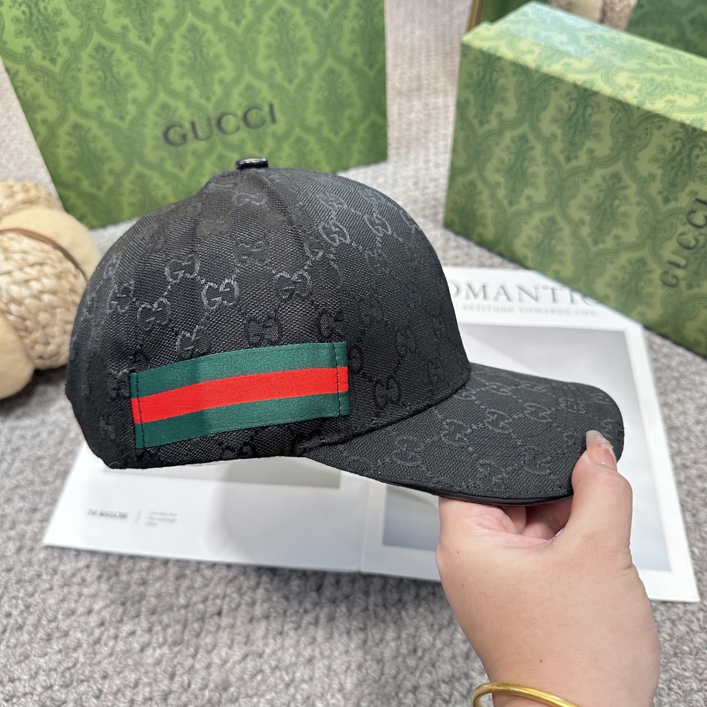 GUCCI古奇棒球帽 2025新款 工艺非常精美 高档大气上档次！低调奢华，方便携带！