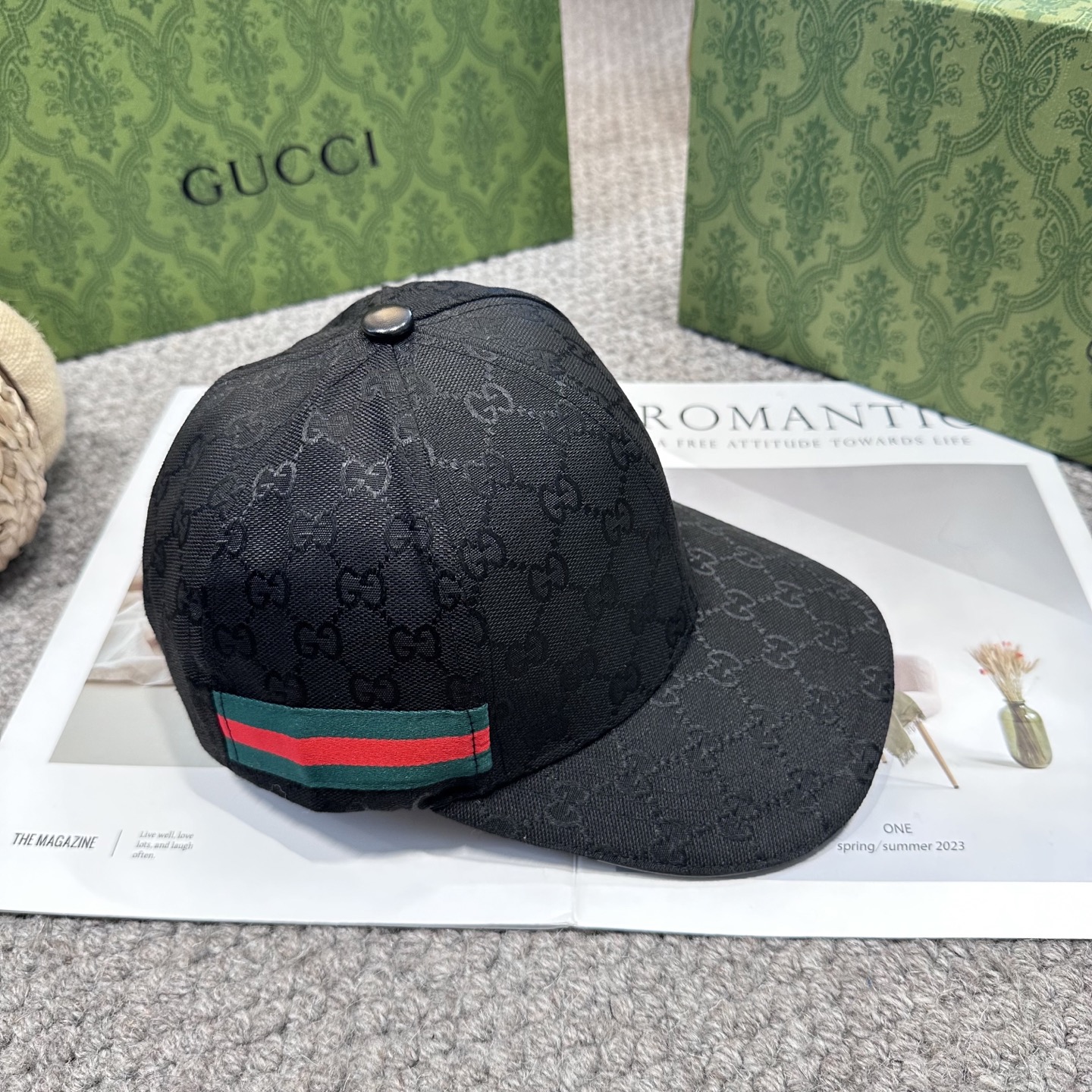 GUCCI古奇棒球帽 2025新款 工艺非常精美 高档大气上档次！低调奢华，方便携带！