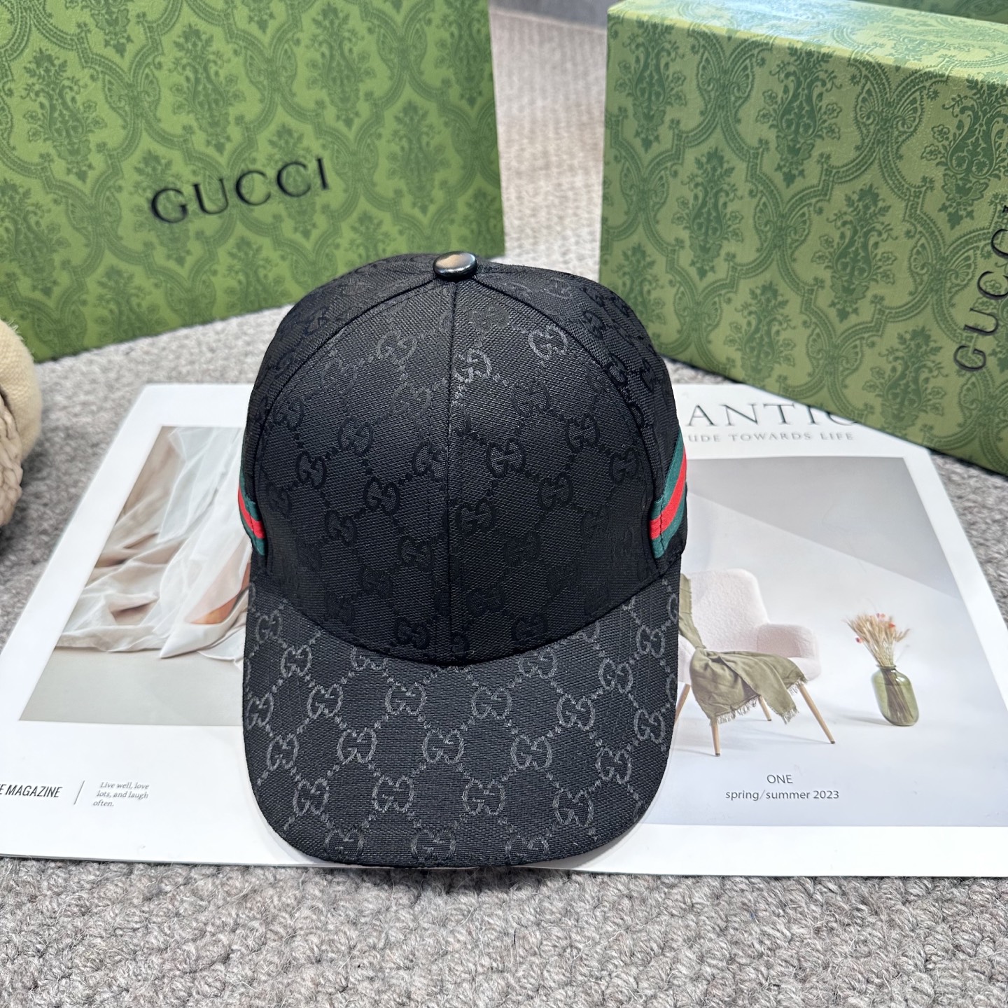 GUCCI古奇棒球帽 2025新款 工艺非常精美 高档大气上档次！低调奢华，方便携带！