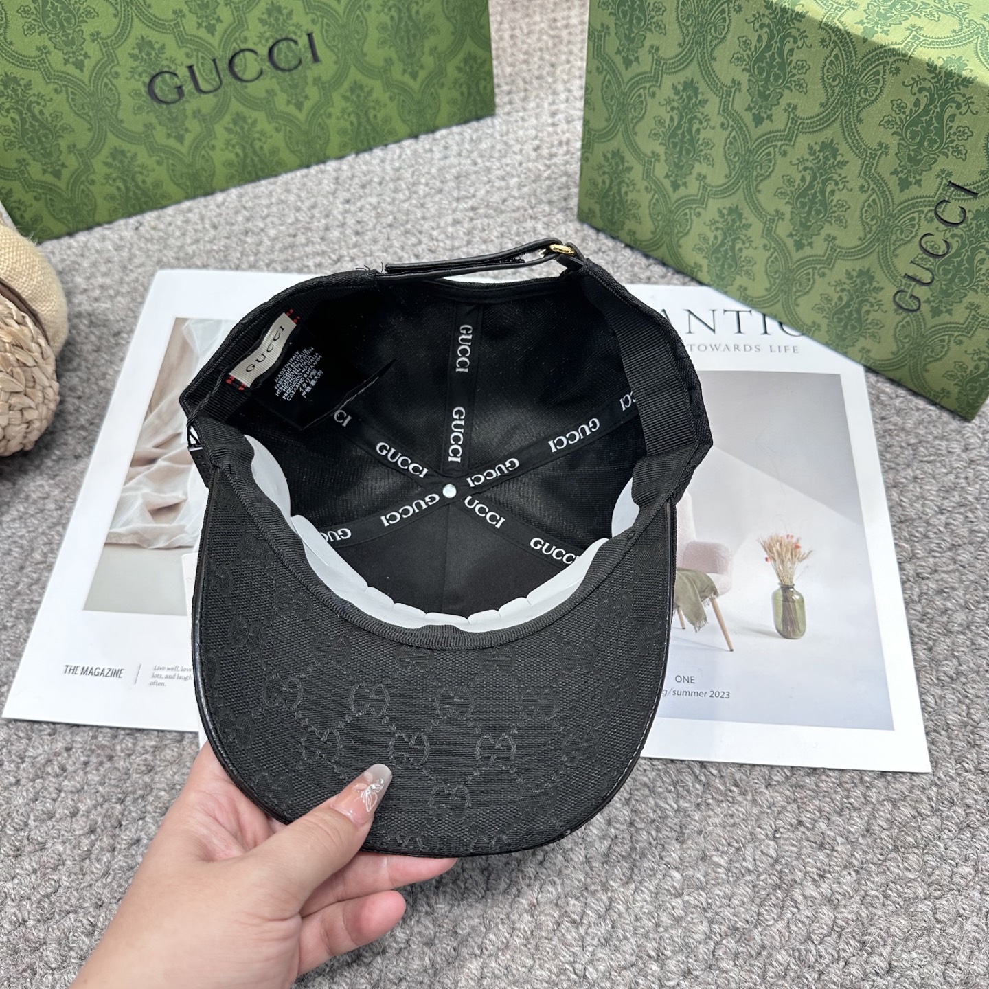 GUCCI古奇棒球帽 2025新款 工艺非常精美 高档大气上档次！低调奢华，方便携带！