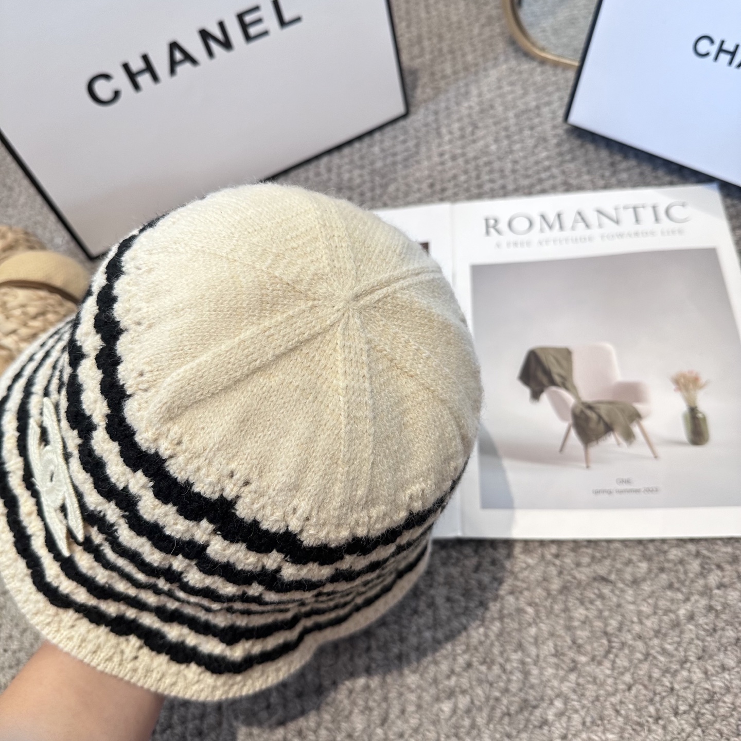 CHANEL 简约新款针织渔夫帽 秋冬必入，很百搭～