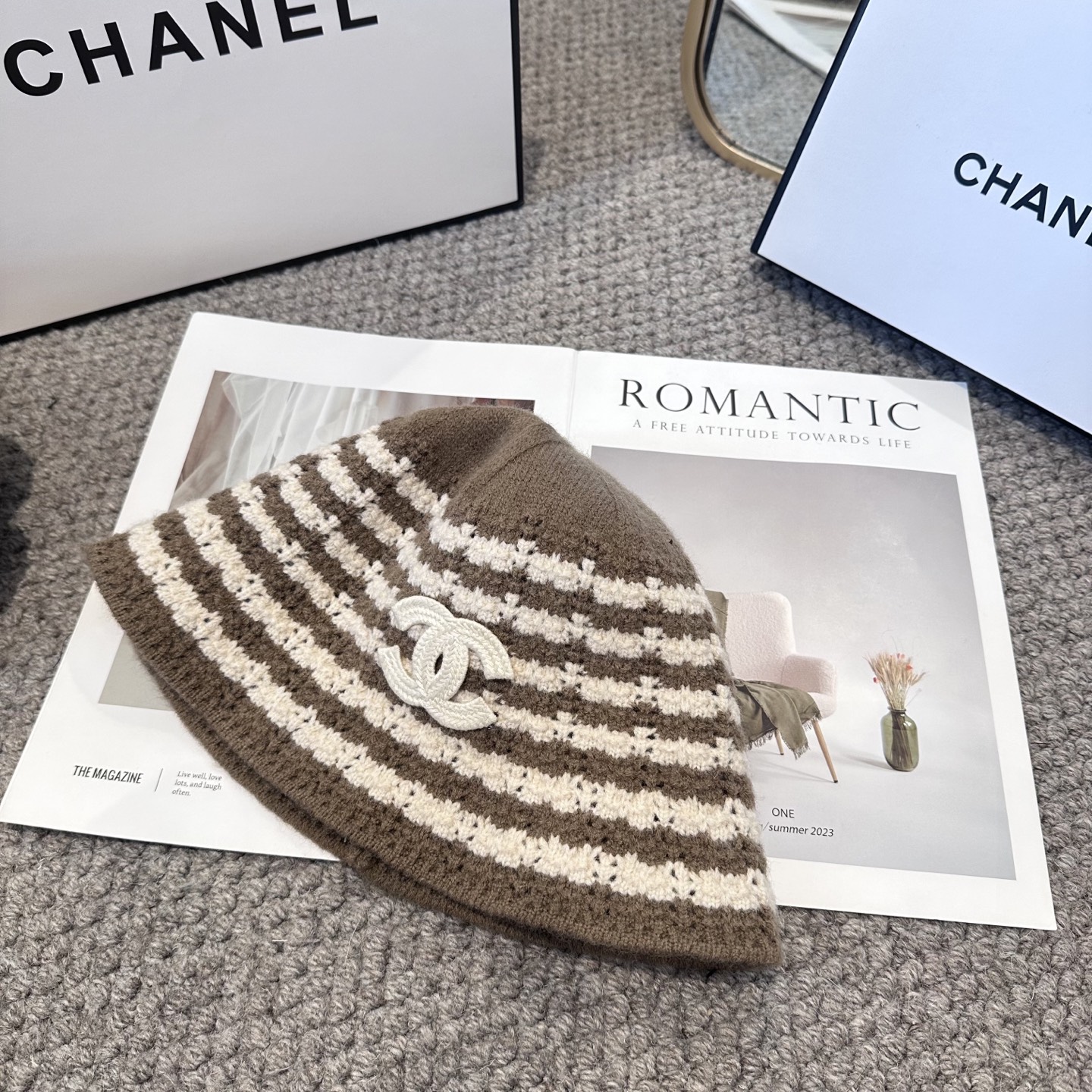 CHANEL 简约新款针织渔夫帽 秋冬必入，很百搭～