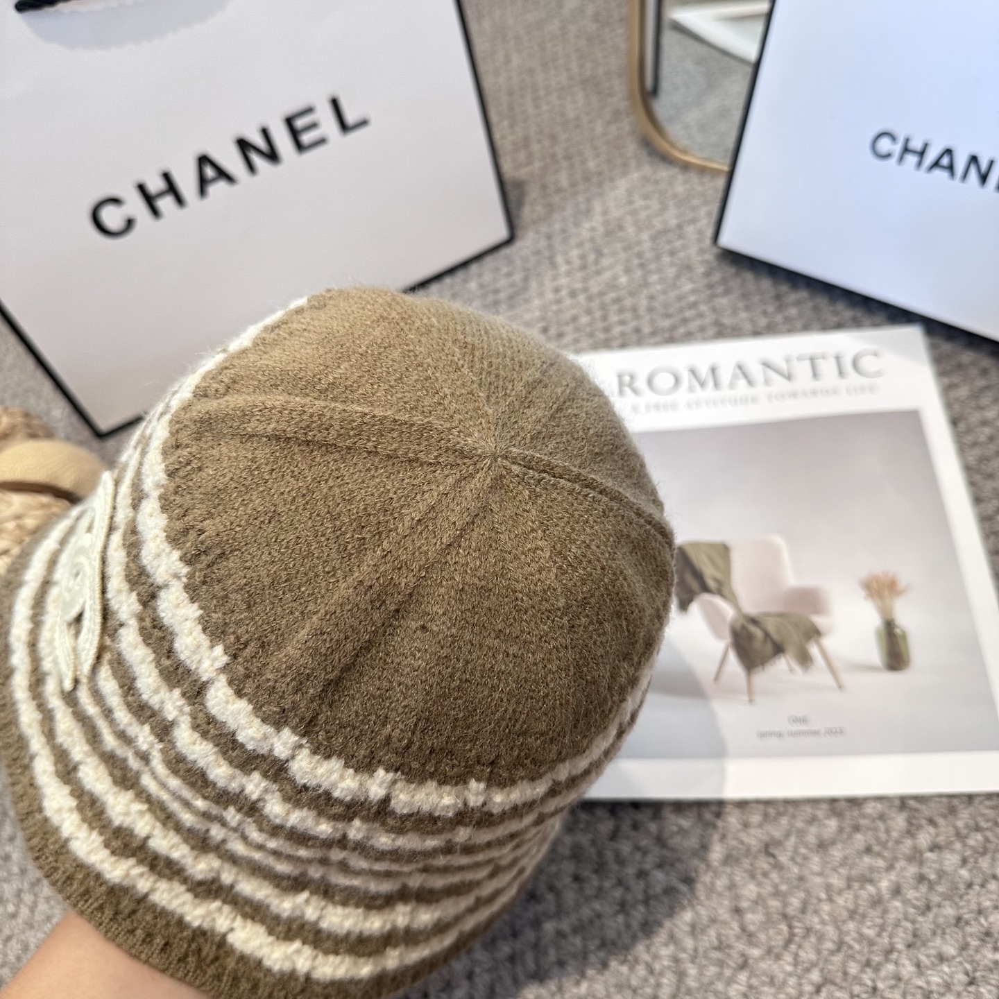 CHANEL 简约新款针织渔夫帽 秋冬必入，很百搭～