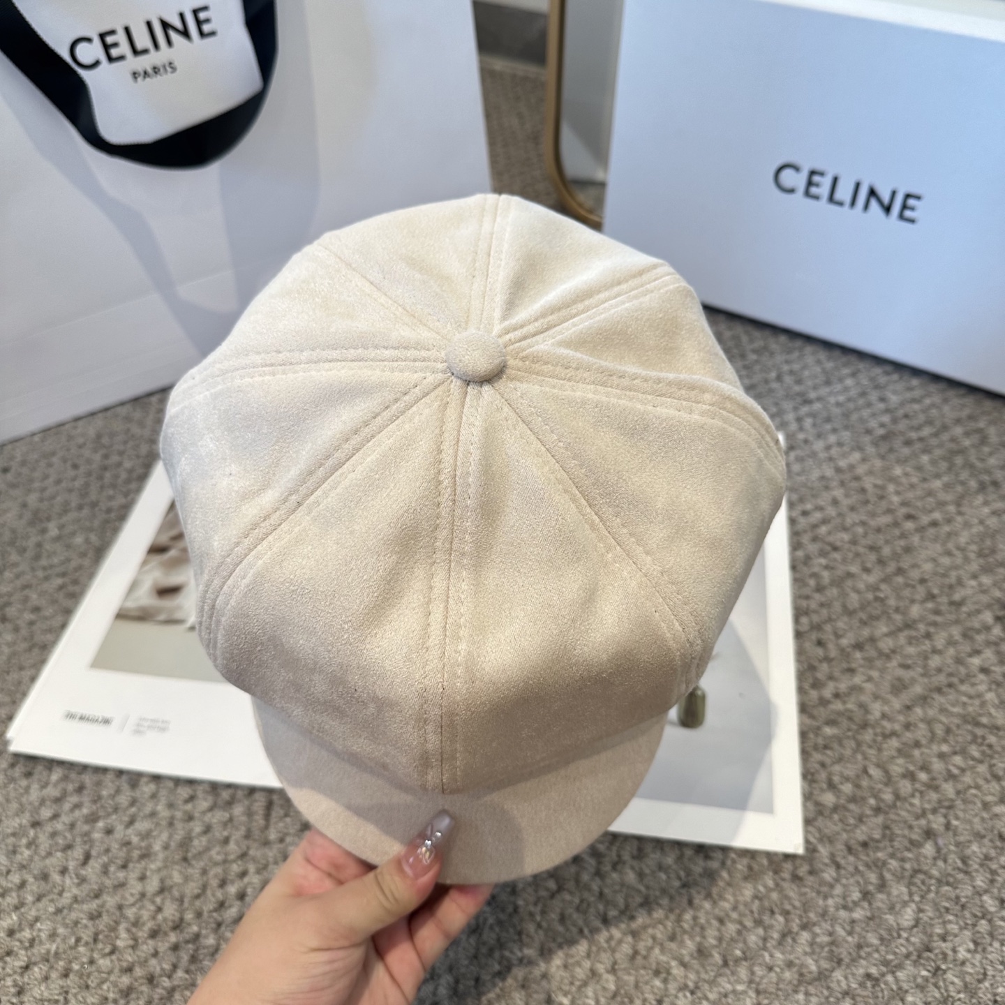 赛琳 新款八角帽。高级十感足！简约尚时风，高质品，尊享品质感！