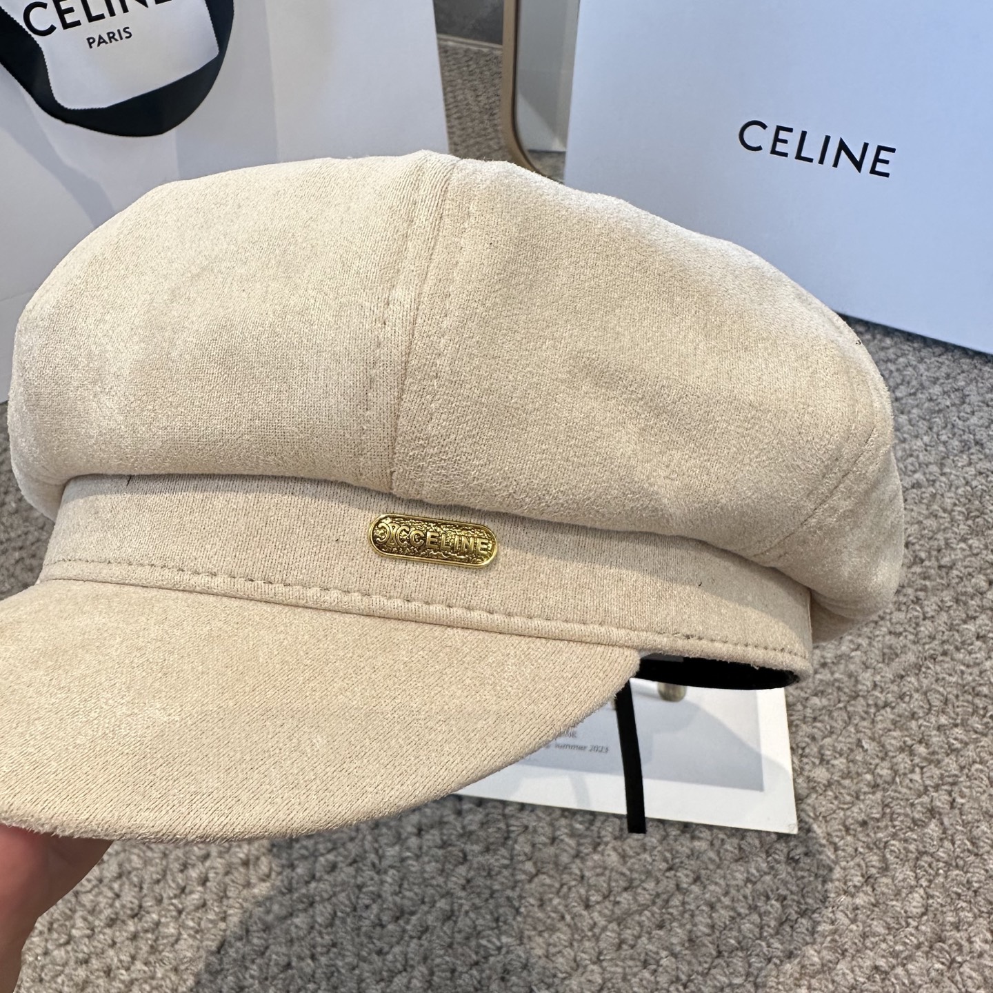 赛琳 新款八角帽。高级十感足！简约尚时风，高质品，尊享品质感！