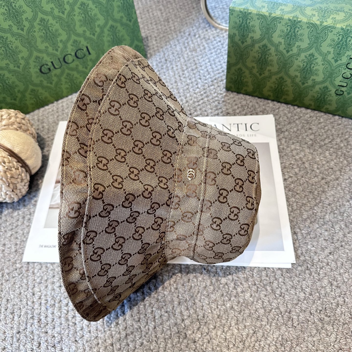 GUCCI古奇 新款渔夫帽工艺设计感十足拿捏气质，时髦精必入！