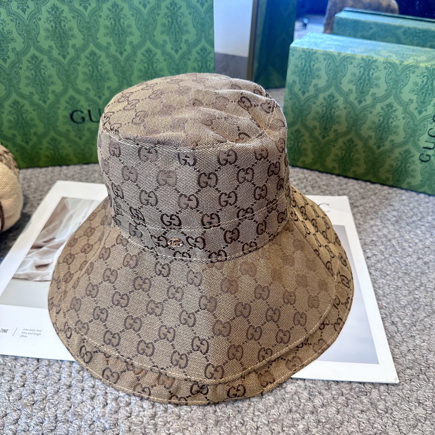 GUCCI古奇 新款渔夫帽工艺设计感十足拿捏气质，时髦精必入！