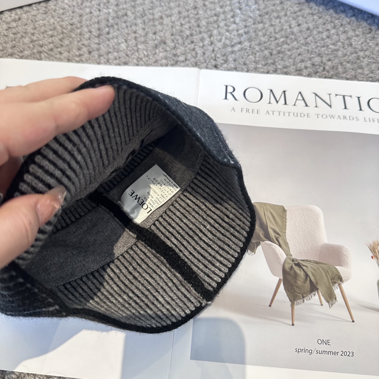 LOEWE罗意威秋冬新款毛线帽，时尚大牌 男女款通用款