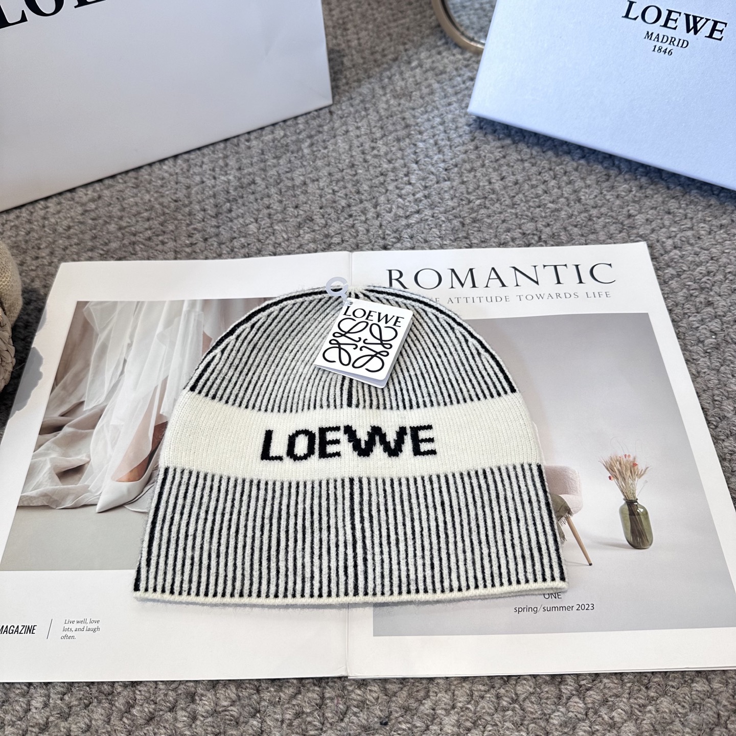 LOEWE罗意威秋冬新款毛线帽，时尚大牌 男女款通用款