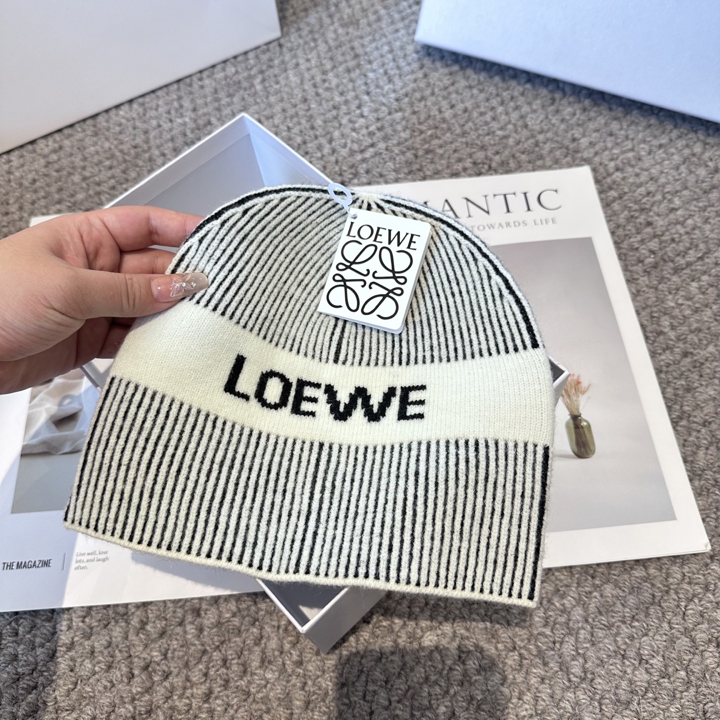 LOEWE罗意威秋冬新款毛线帽，时尚大牌 男女款通用款