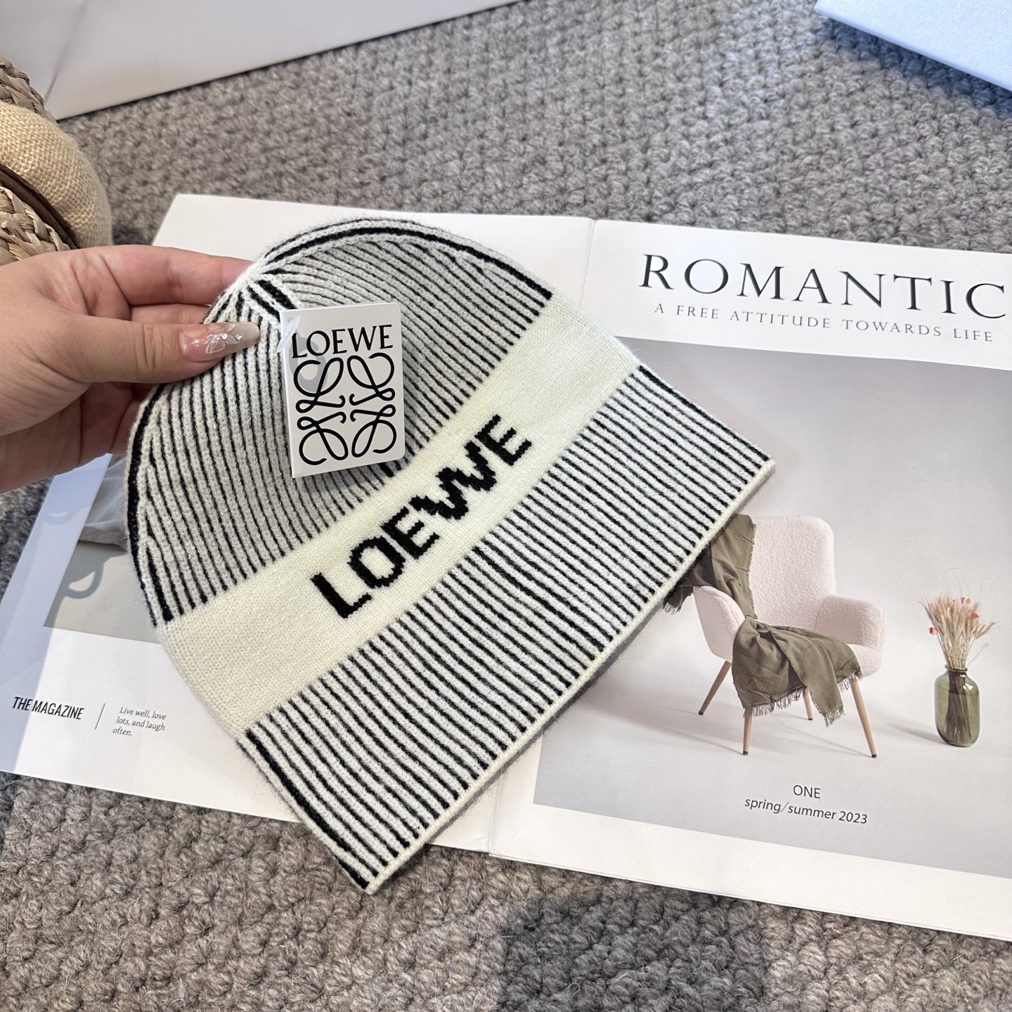 LOEWE罗意威秋冬新款毛线帽，时尚大牌 男女款通用款