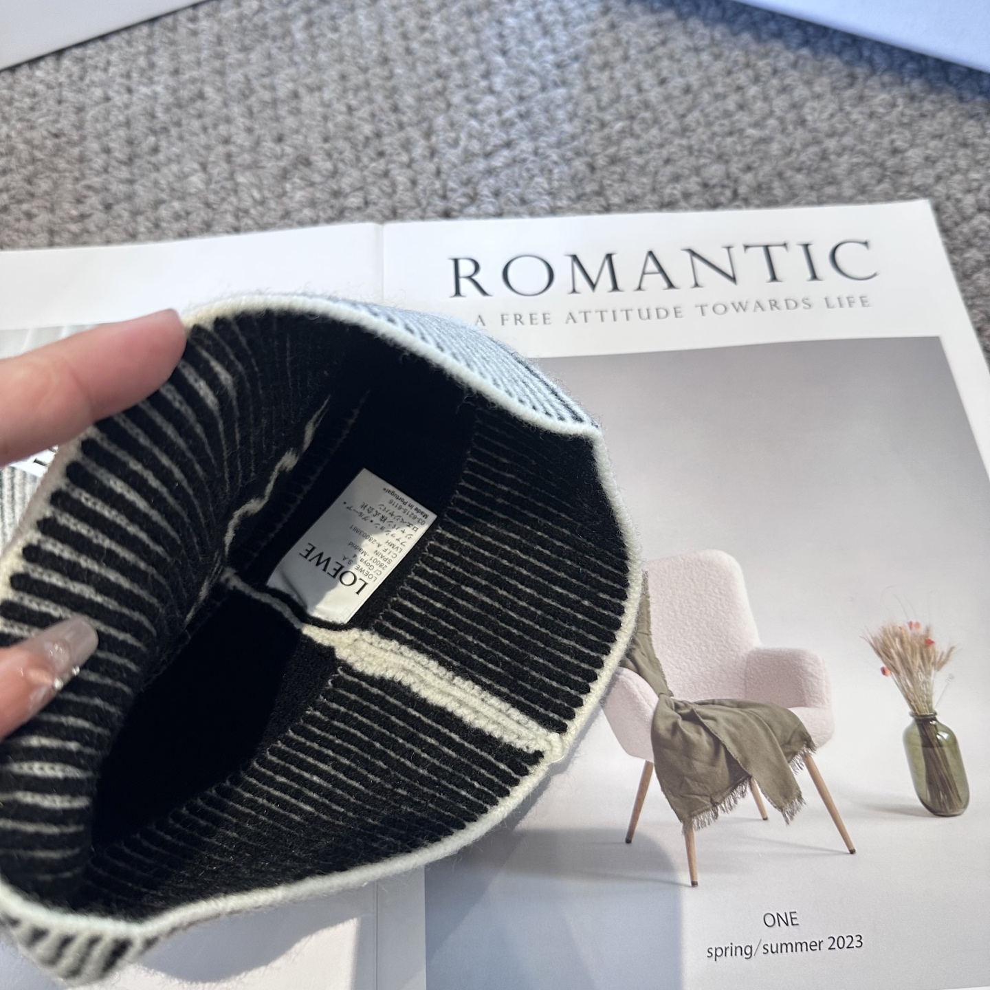 LOEWE罗意威秋冬新款毛线帽，时尚大牌 男女款通用款