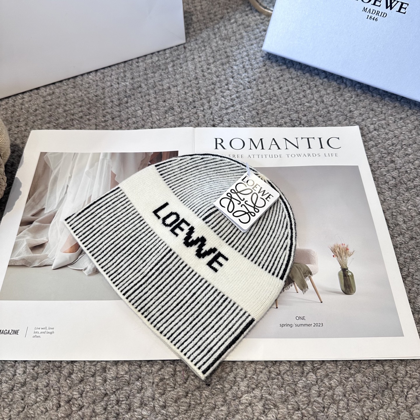 LOEWE罗意威秋冬新款毛线帽，时尚大牌 男女款通用款