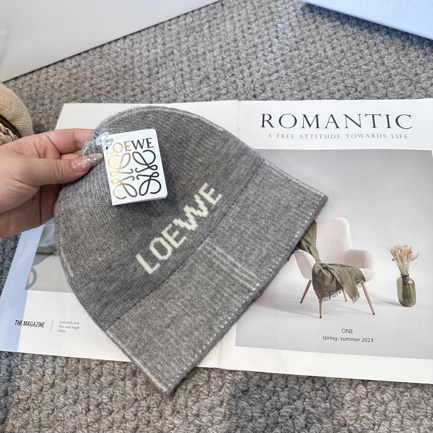 LOEWE罗意威秋冬新款毛线帽，时尚大牌 男女款通用款