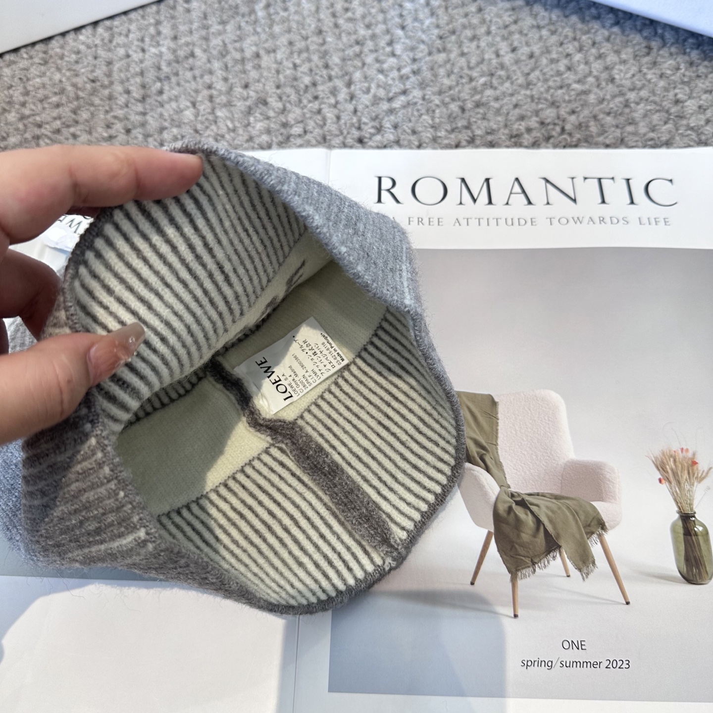 LOEWE罗意威秋冬新款毛线帽，时尚大牌 男女款通用款