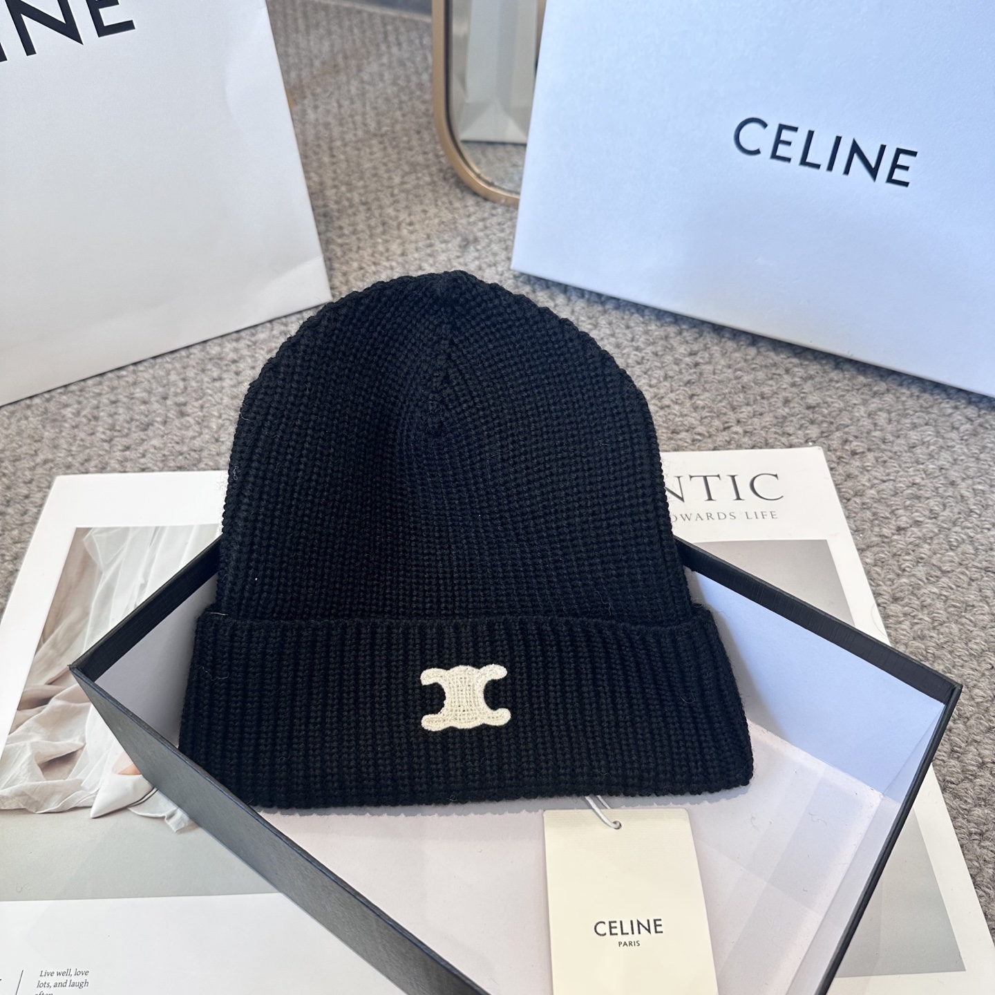 Celine 赛琳 2025秋冬新款毛线帽，男女款针织帽