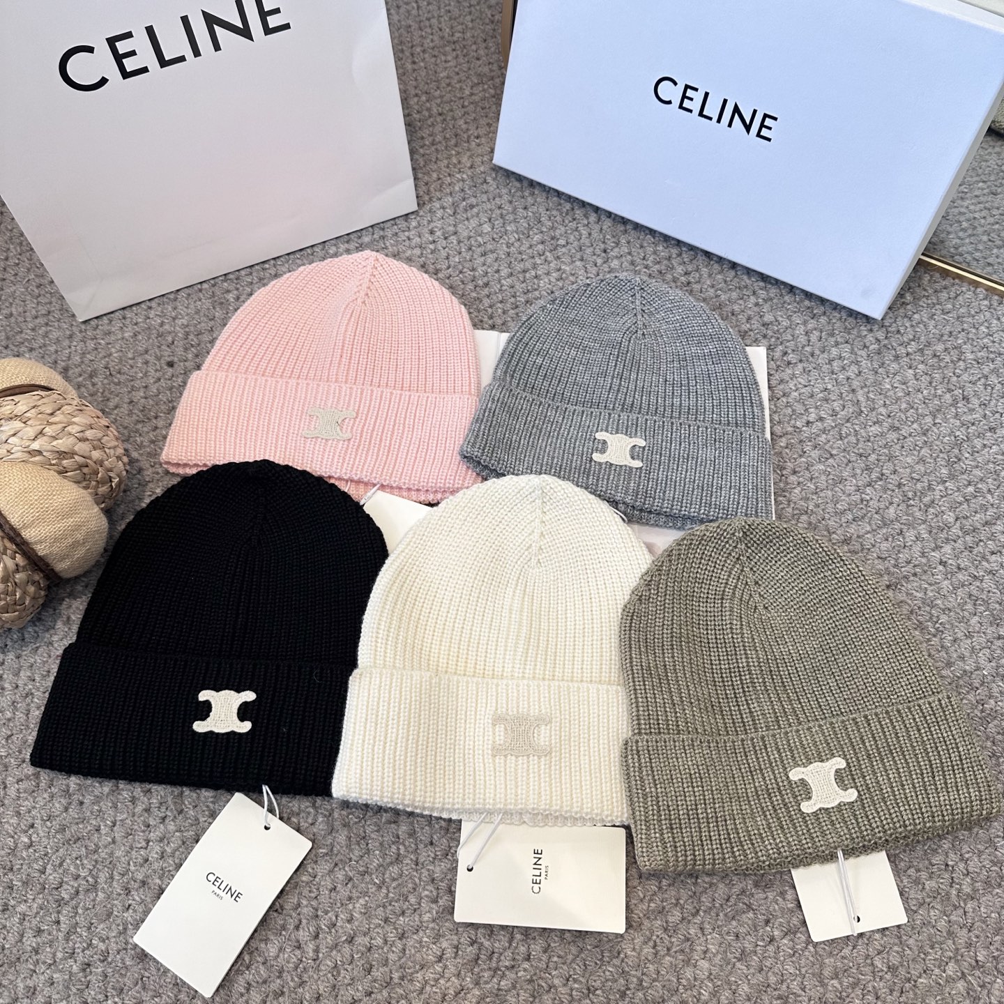 Celine 赛琳 2025秋冬新款毛线帽，男女款针织帽