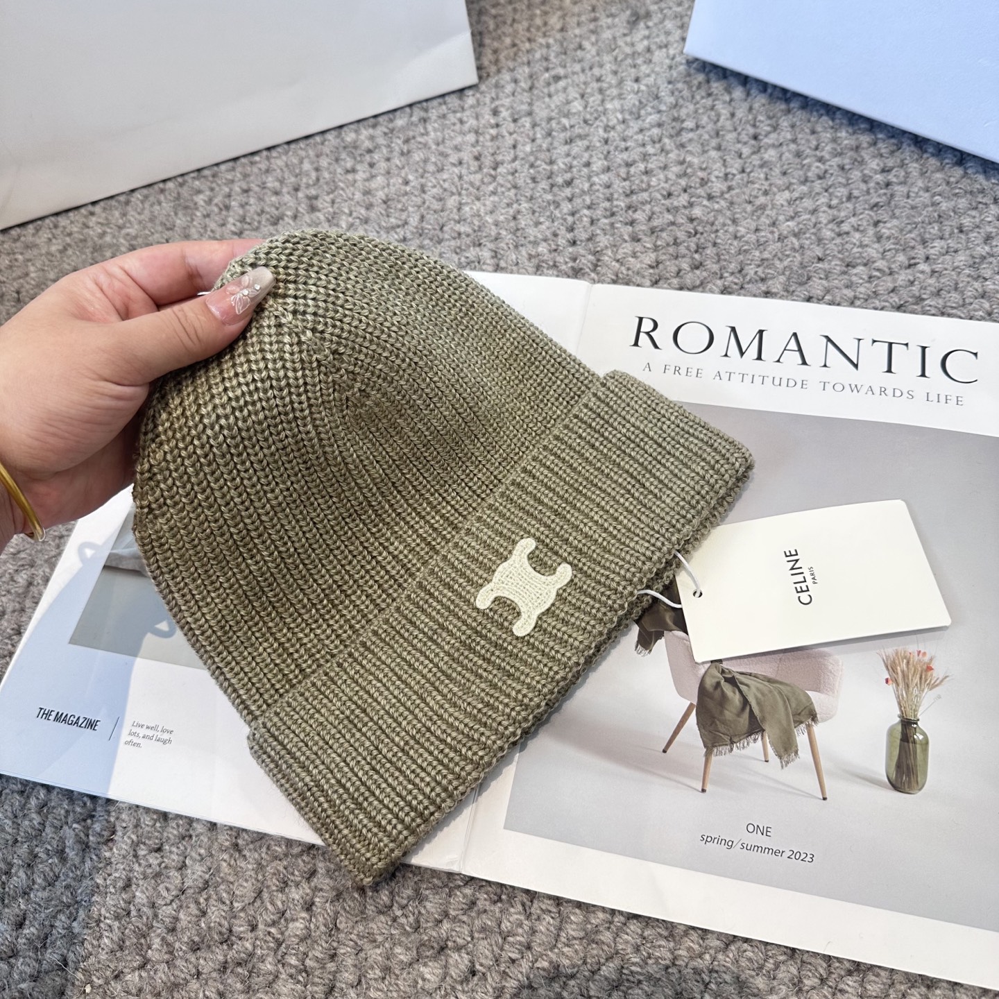 Celine 赛琳 2025秋冬新款毛线帽，男女款针织帽