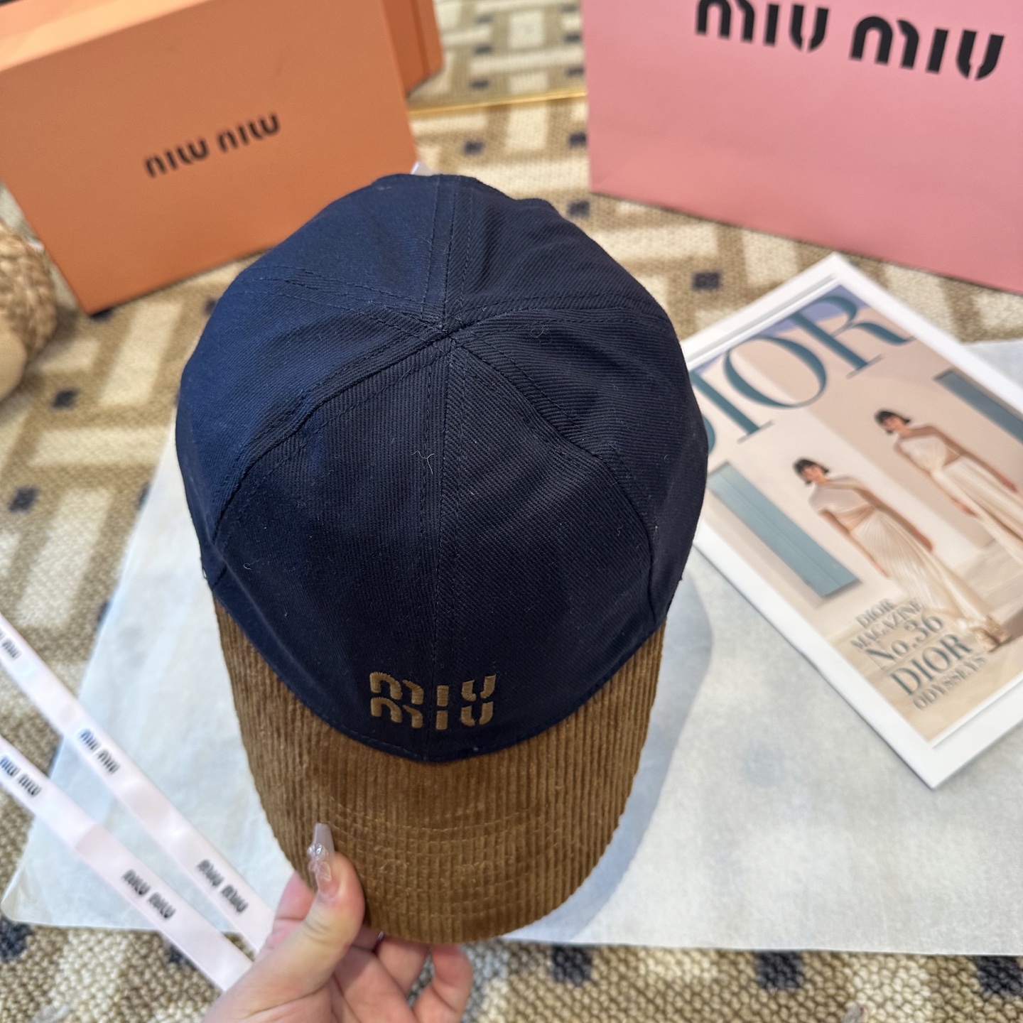 谬谬miumiu 原单 新款棒球帽，正品开模订制，原版做工细致质量超赞！