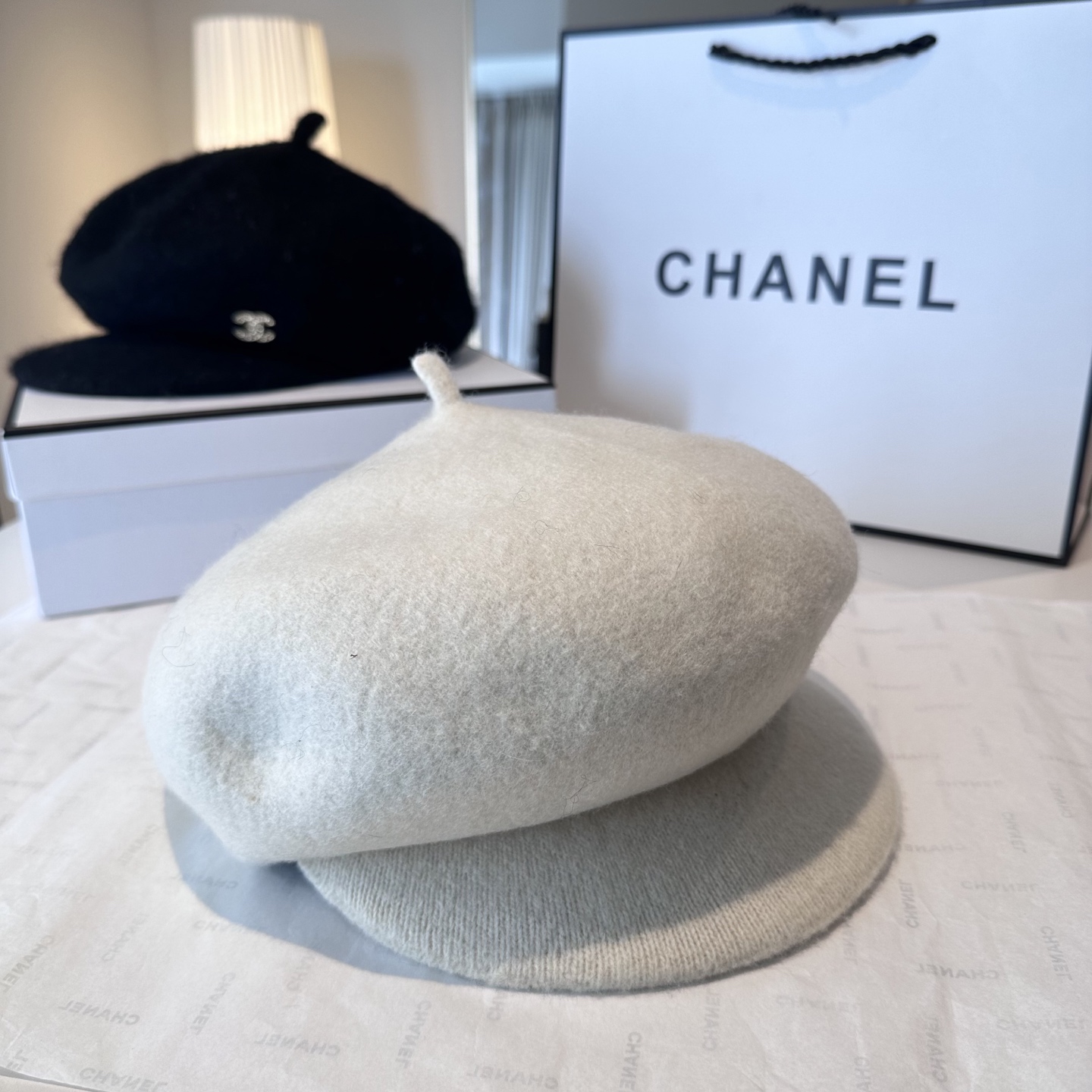 CHANEL 香奈儿 新款羊毛呢贝雷帽