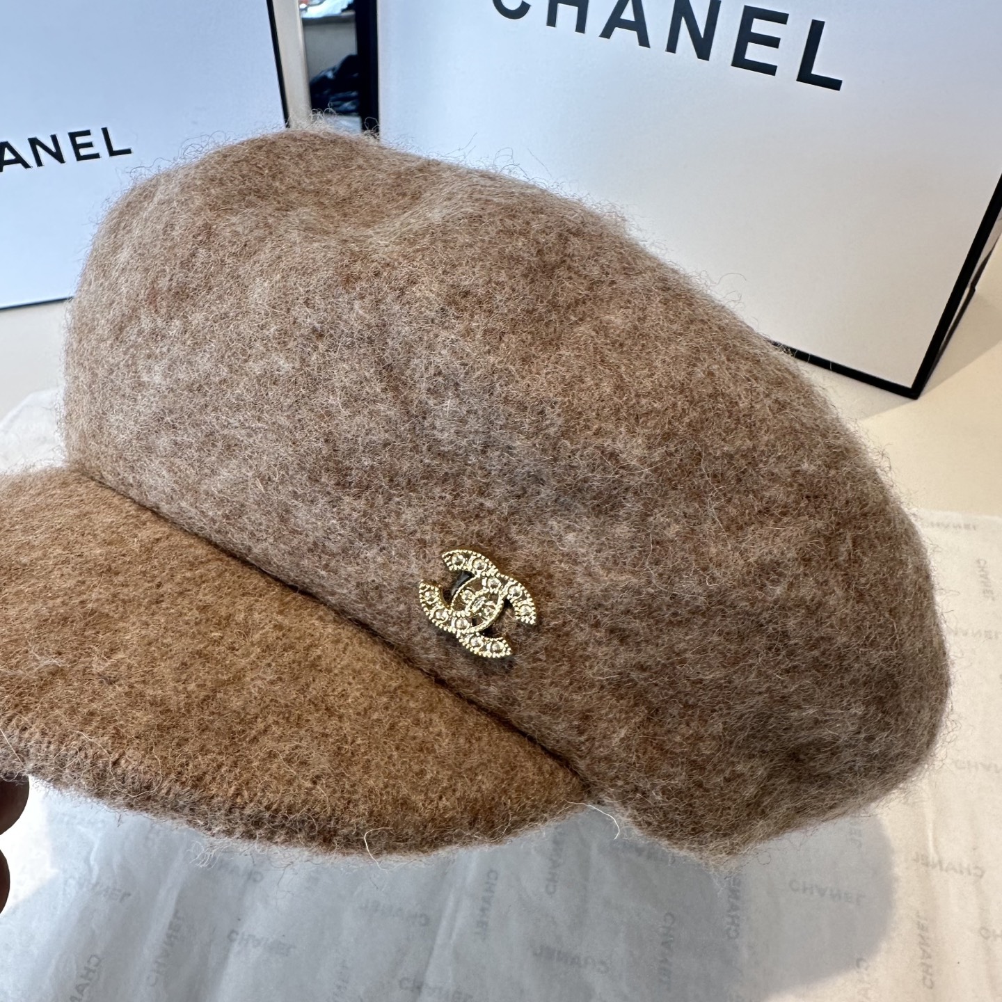 CHANEL 香奈儿 新款羊毛呢贝雷帽