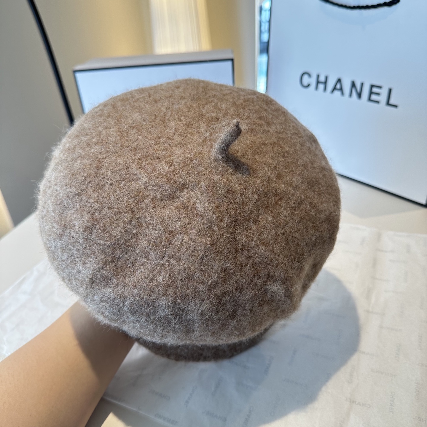 CHANEL 香奈儿 新款羊毛呢贝雷帽