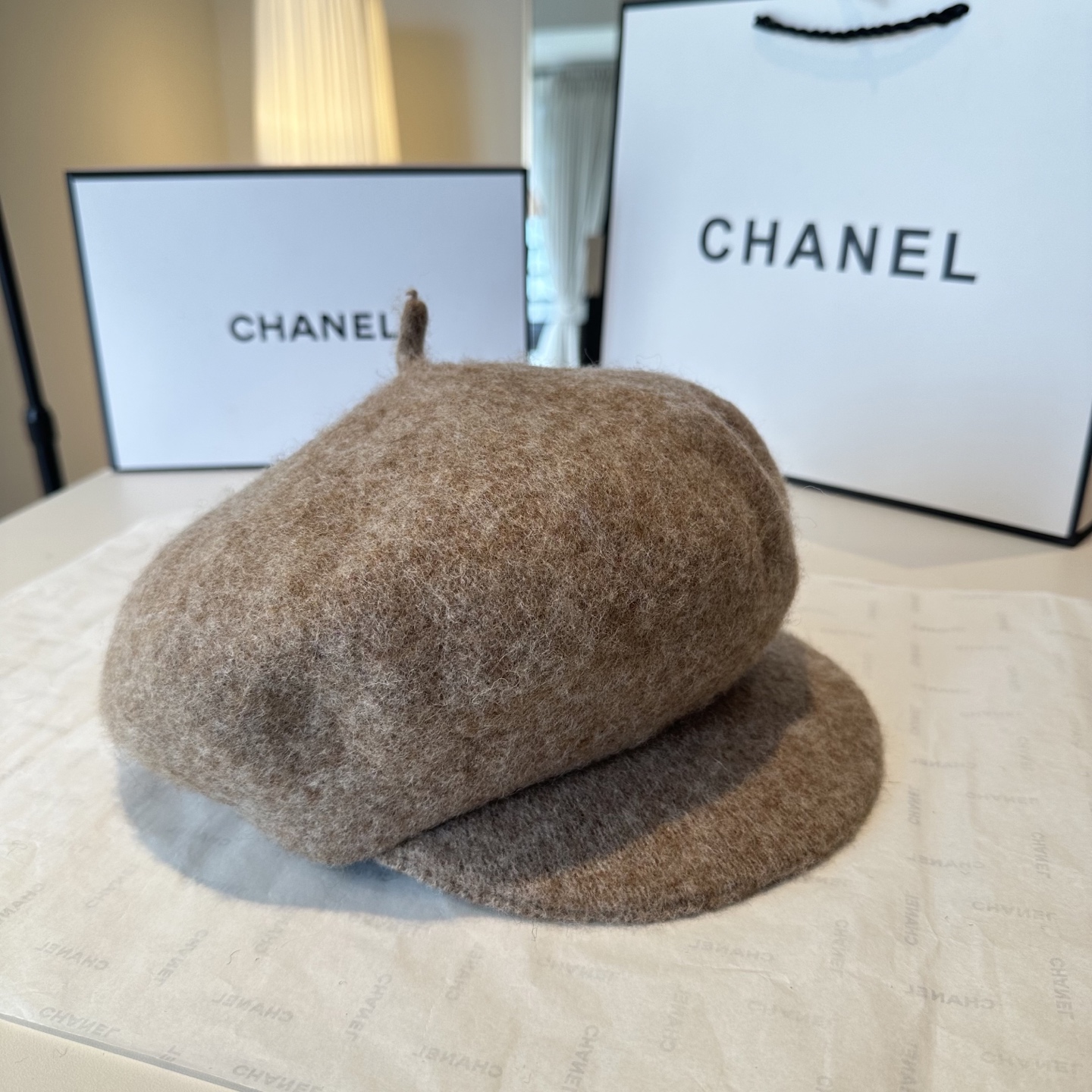 CHANEL 香奈儿 新款羊毛呢贝雷帽
