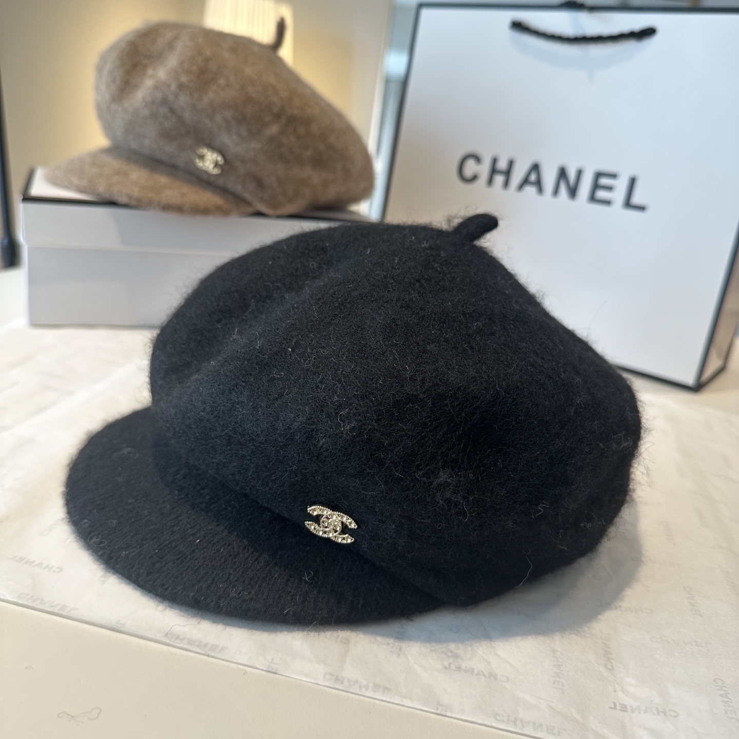 CHANEL 香奈儿 新款羊毛呢贝雷帽