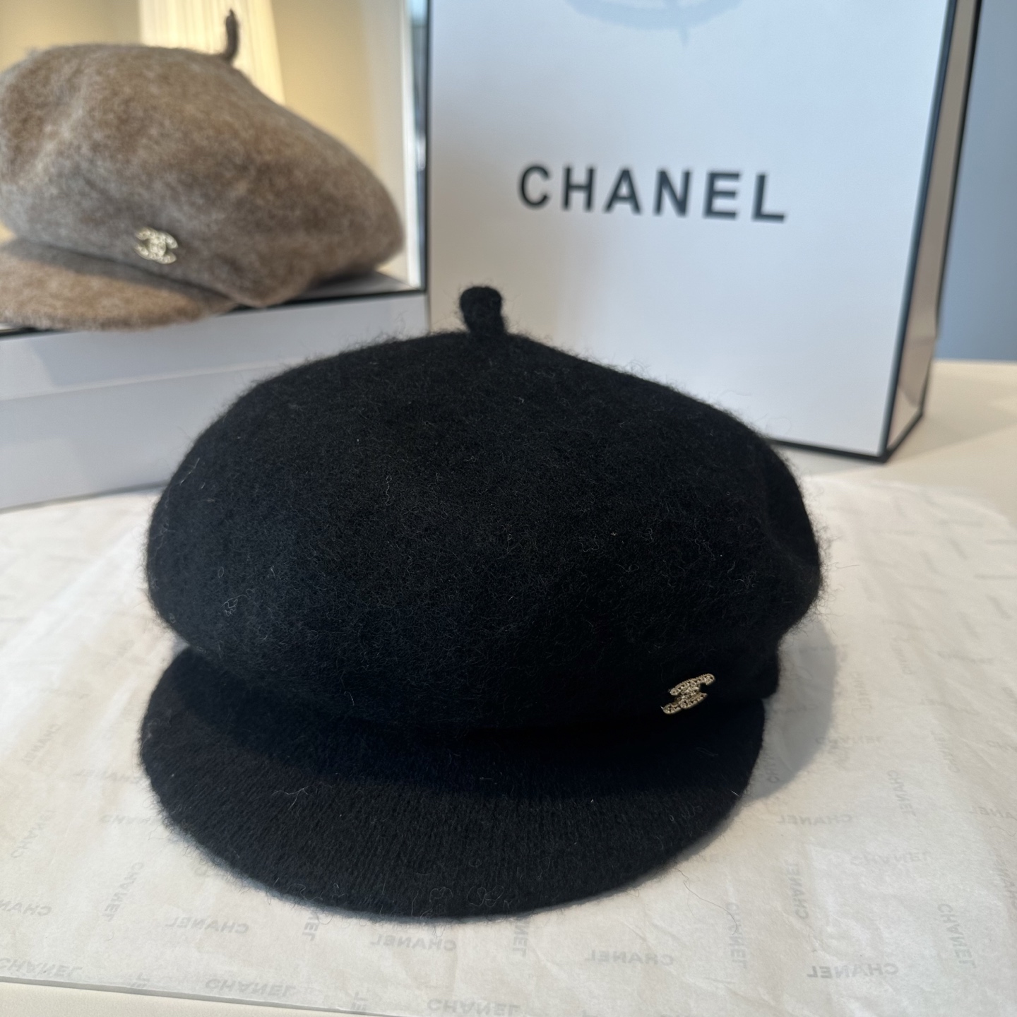 CHANEL 香奈儿 新款羊毛呢贝雷帽