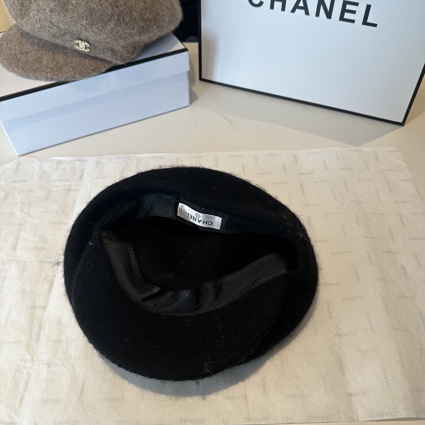 CHANEL 香奈儿 新款羊毛呢贝雷帽