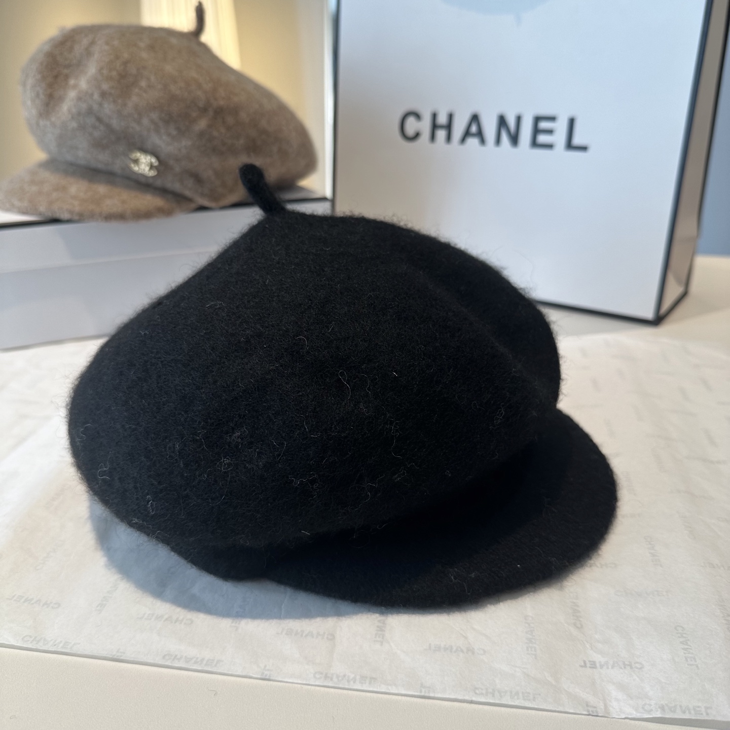 CHANEL 香奈儿 新款羊毛呢贝雷帽