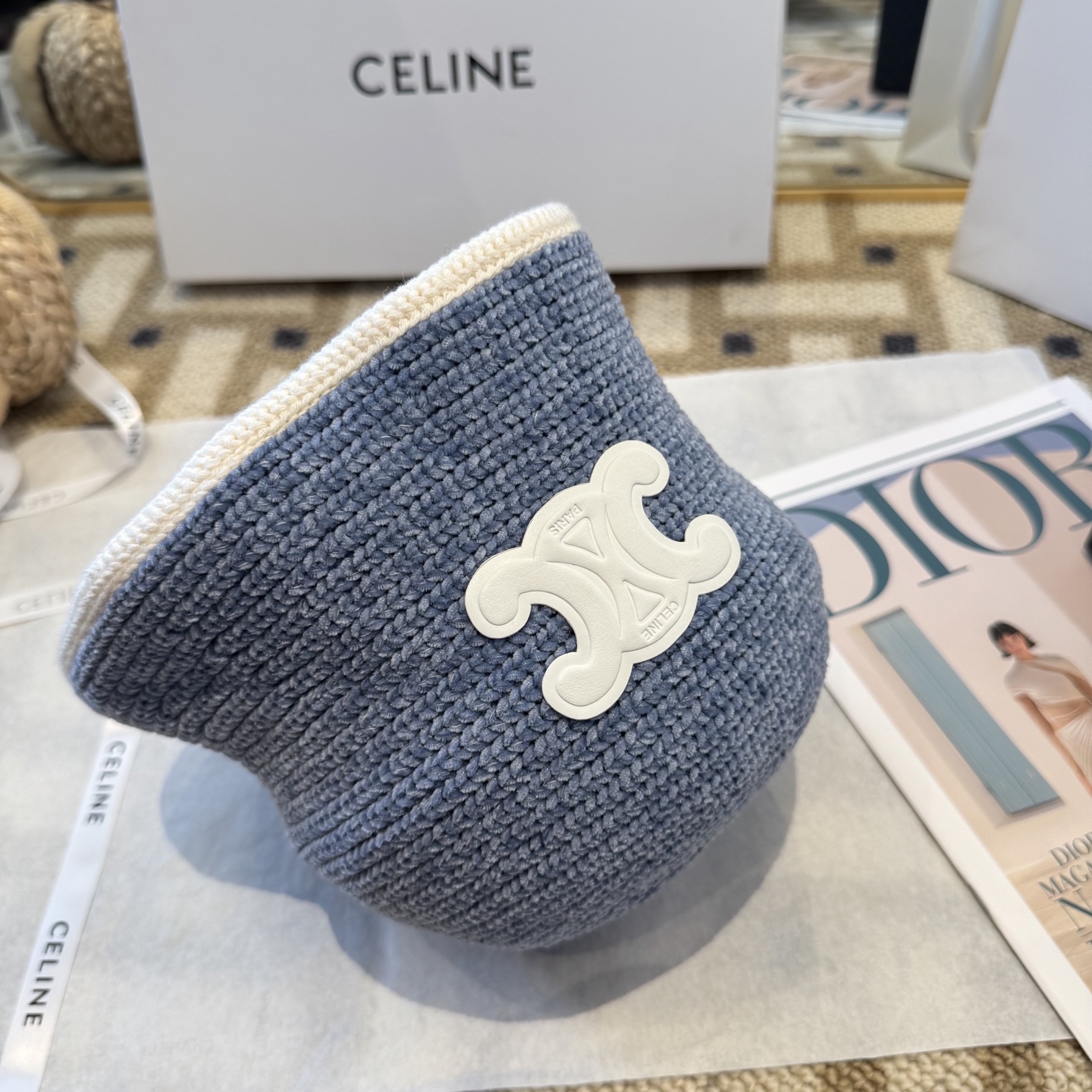 赛琳～简约新款针织盆帽秋冬必入，很百搭～