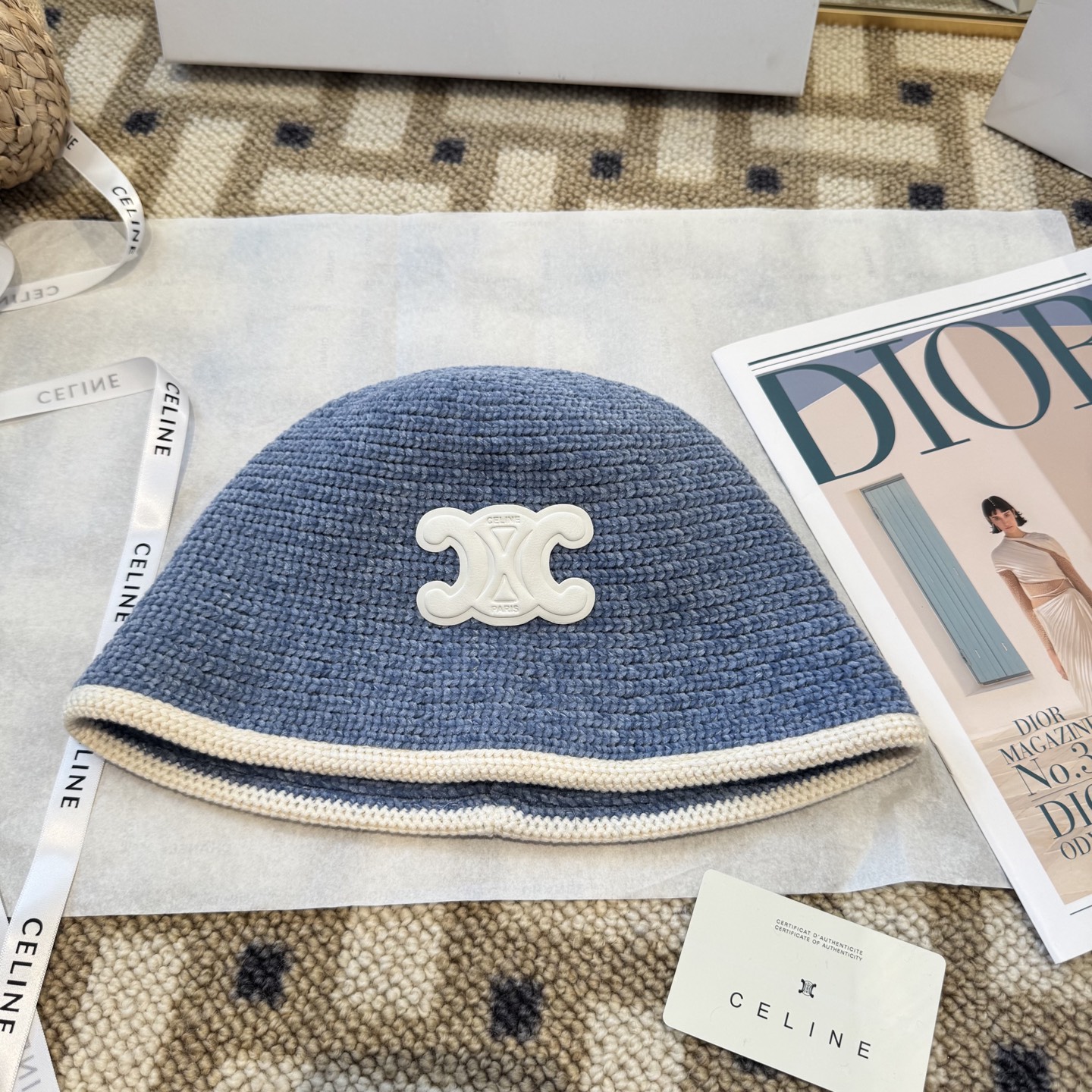 赛琳～简约新款针织盆帽秋冬必入，很百搭～