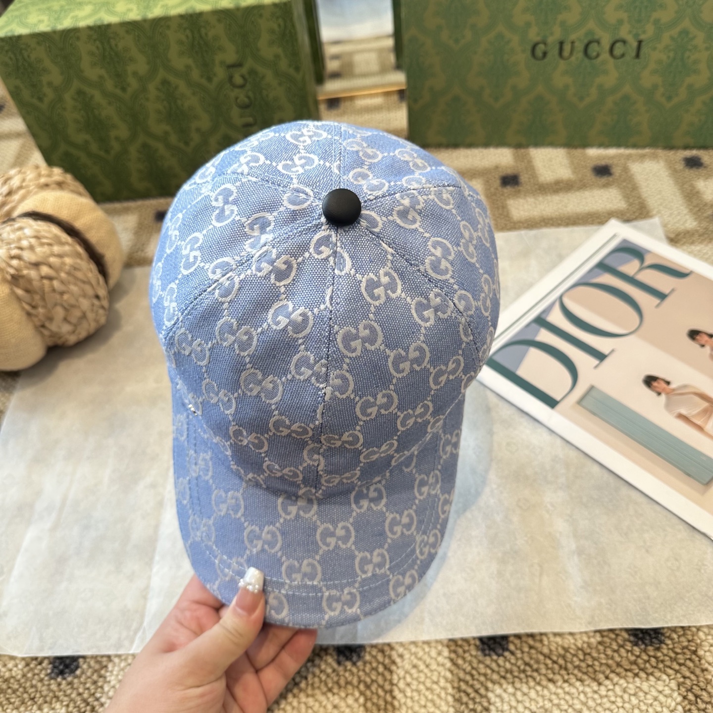 GUCCI古奇棒球帽 2025新款 工艺非常精美 高档大气上档次！低调奢华，方便携带！