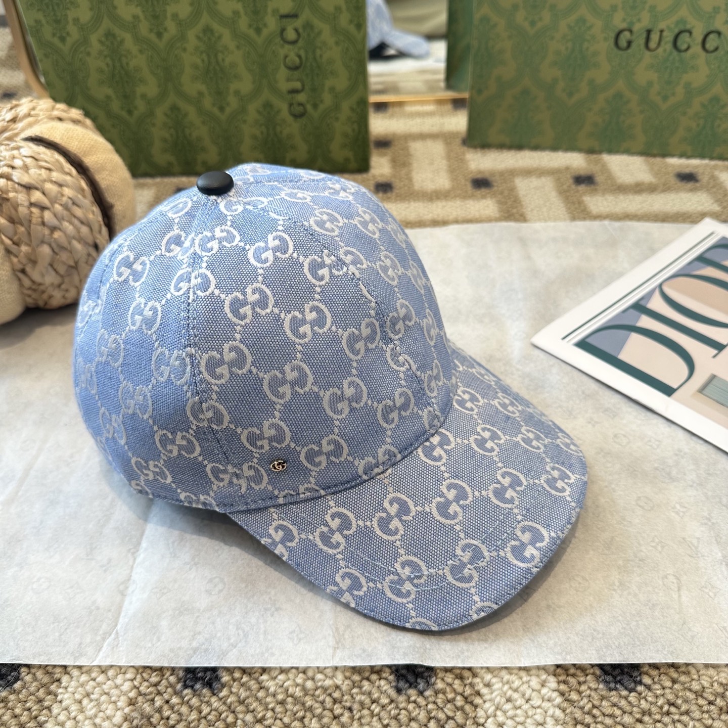 GUCCI古奇棒球帽 2025新款 工艺非常精美 高档大气上档次！低调奢华，方便携带！