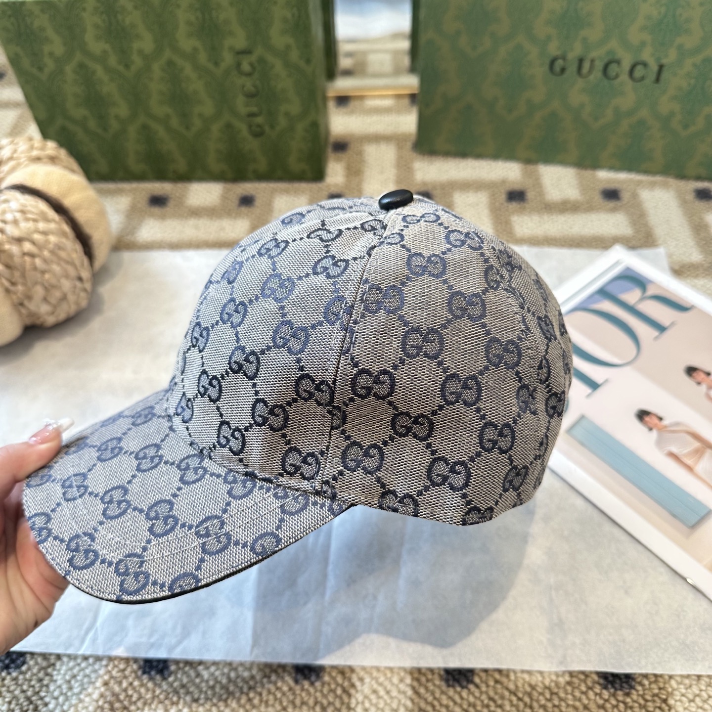 GUCCI古奇棒球帽 2025新款 工艺非常精美 高档大气上档次！低调奢华，方便携带！